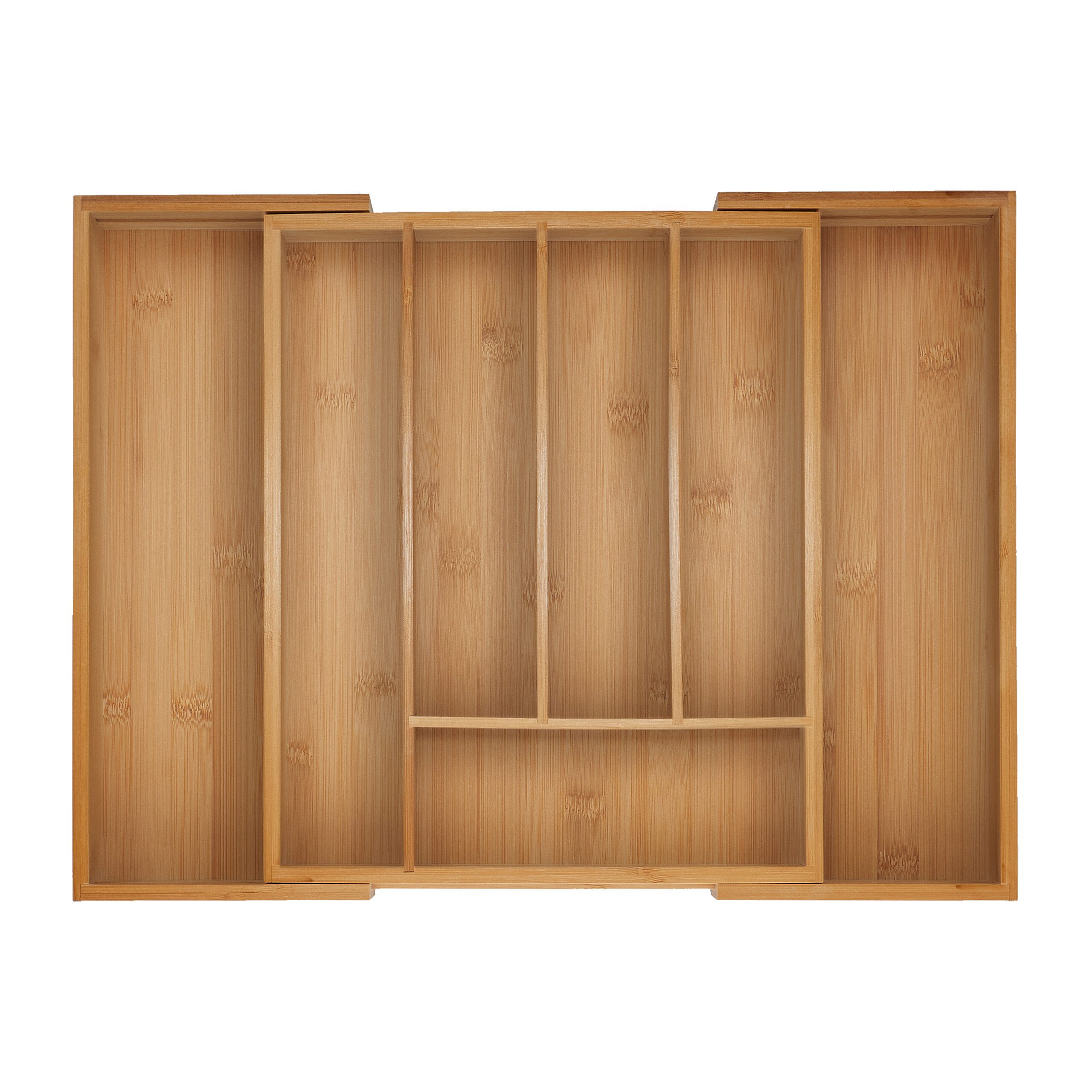 relaxdays Besteckkasten Ausziehbarer Besteckkasten aus Bambus, 33,5 cm günstig online kaufen