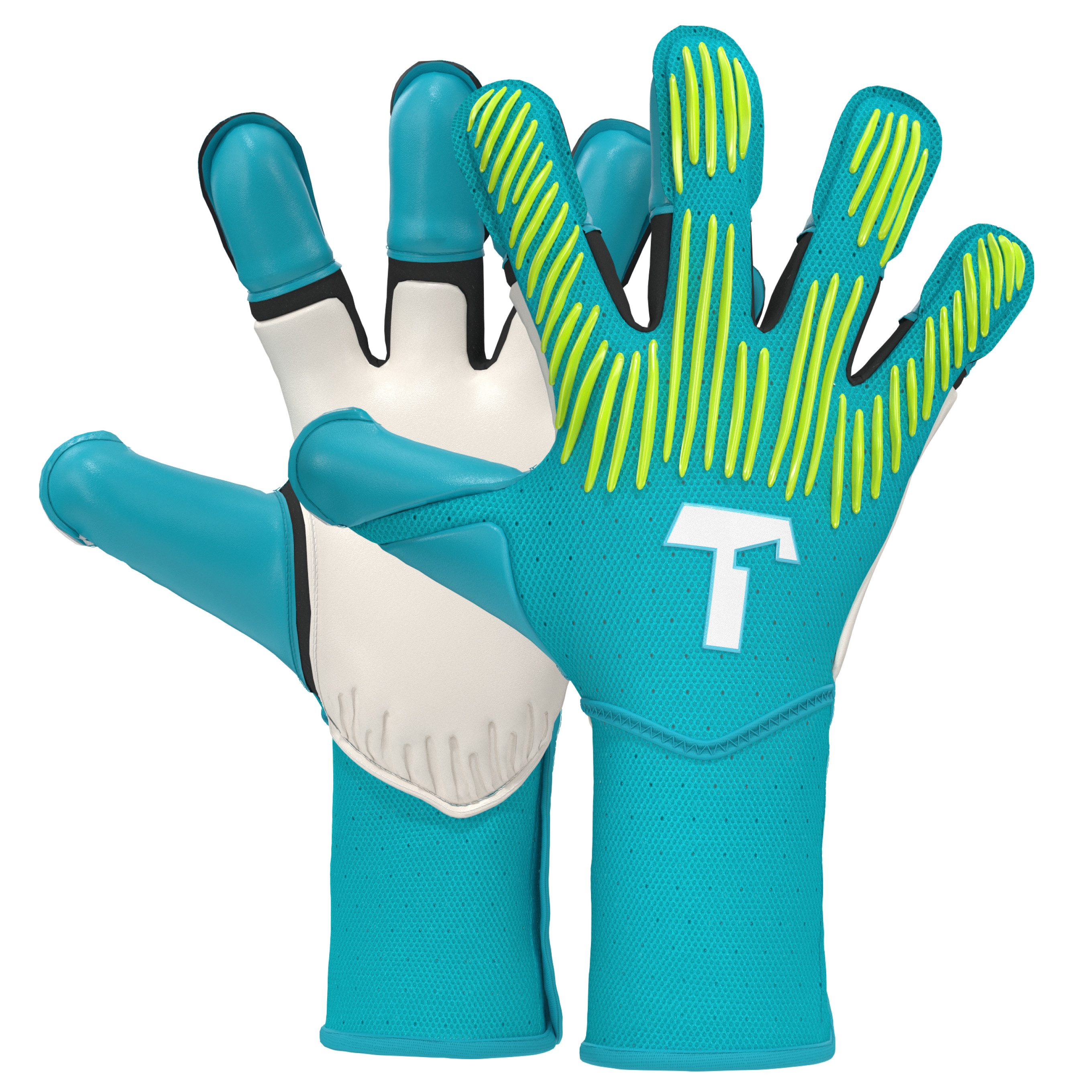 T1TAN Torwarthandschuhe Erwachsene Rebel Sky Blue