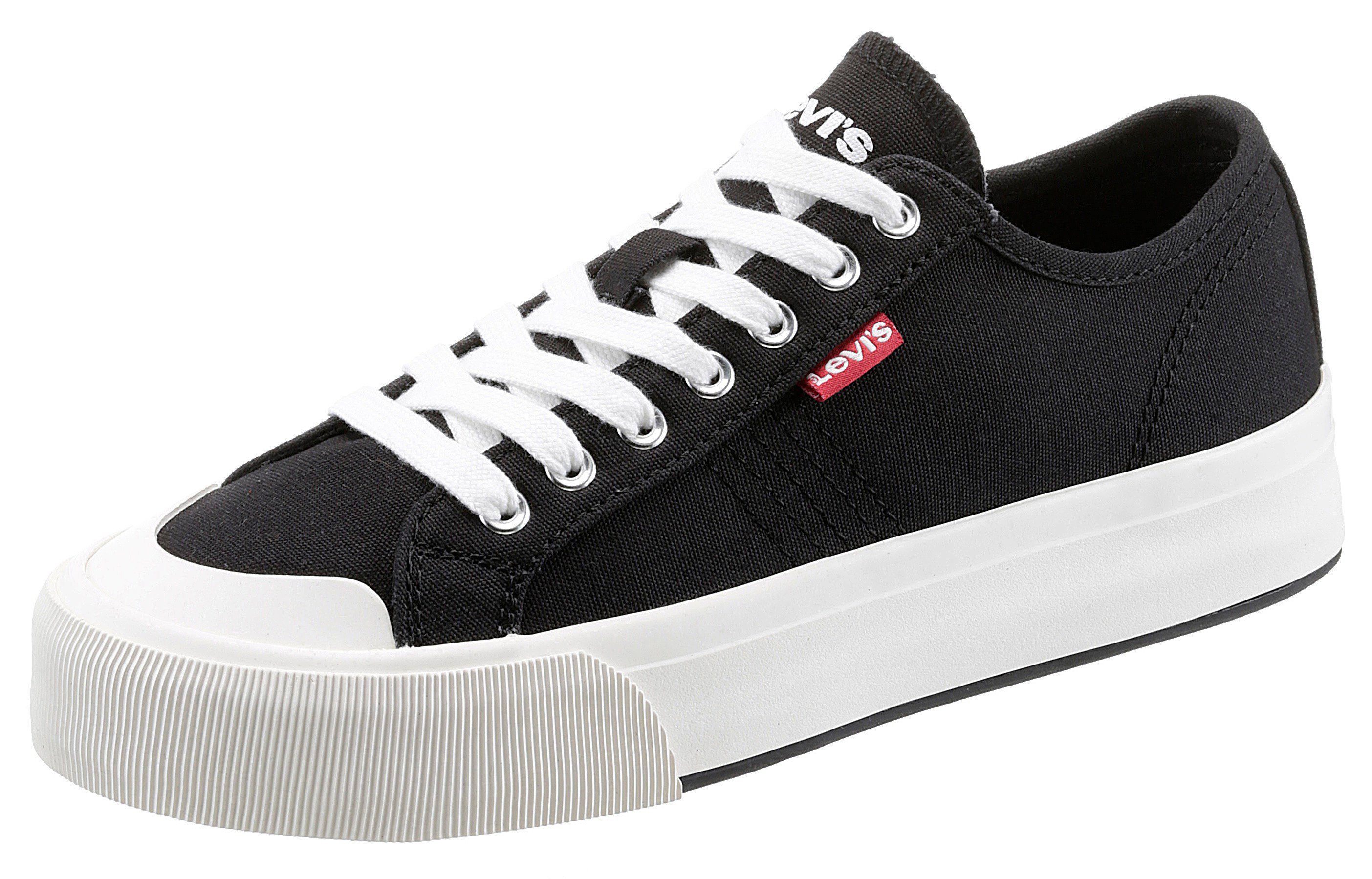 Levi's® HERNADES 3.0 Plateausneaker mit rotem Label schwarz