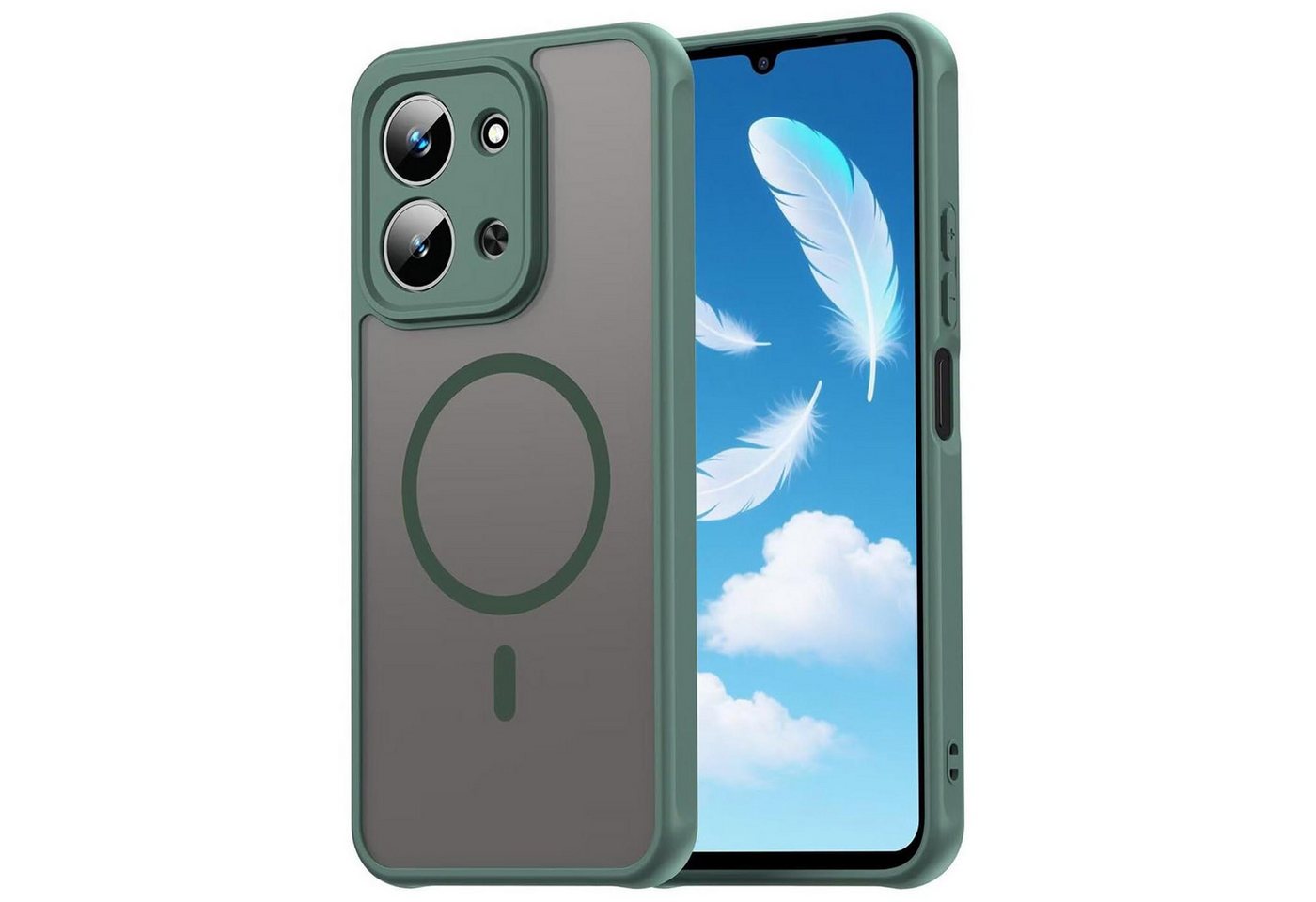 CoolGadget Handyhülle Magnet-Hülle für Xiaomi Redmi 15C Schutzhülle magnetisch 6,9 Zoll, Hülle Matt Stoßfest kompatibel mit QI-Laden Zubehör Kameraschutz Case