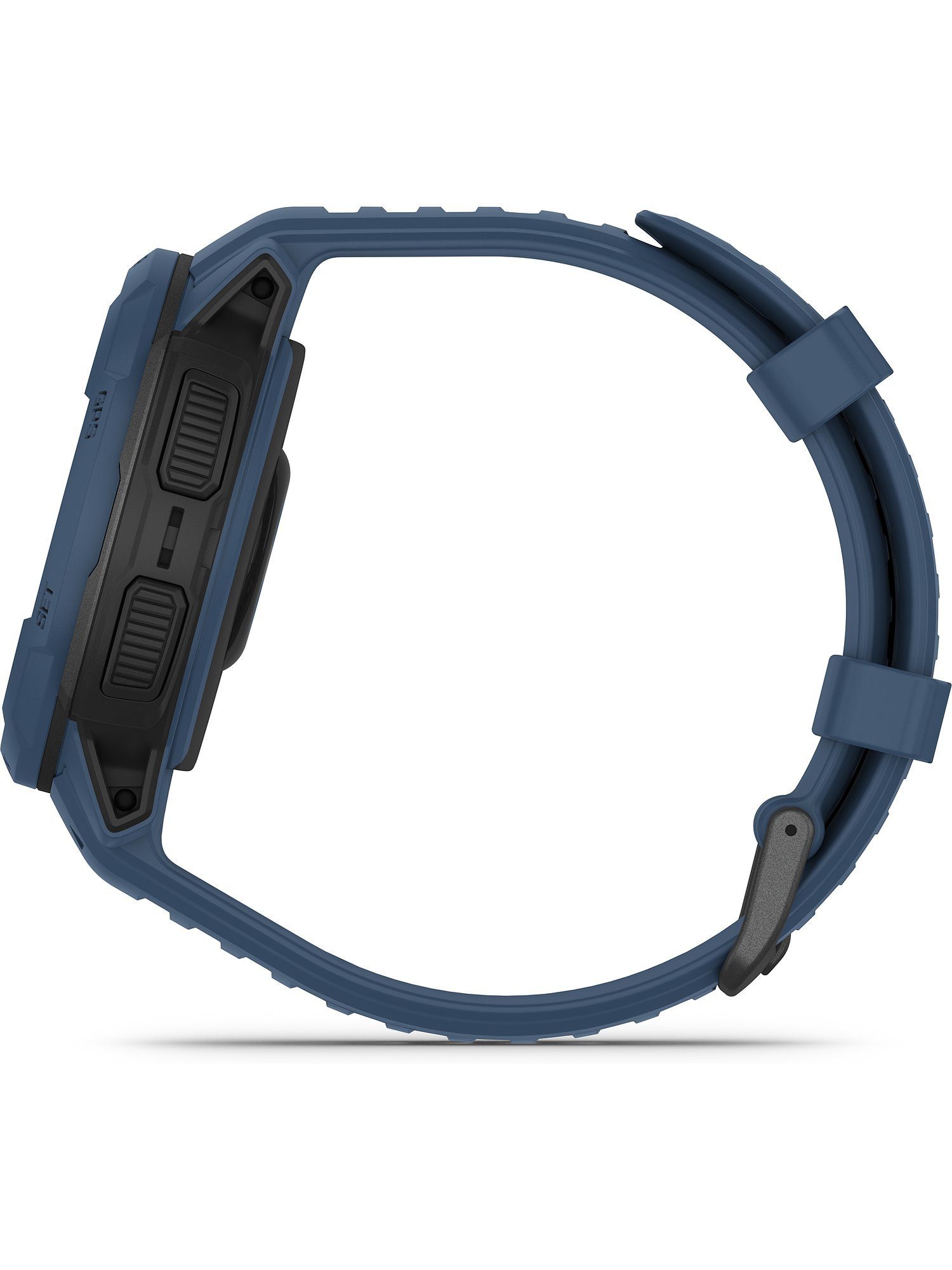 Garmin Unisex-Smartwatch Garmin dunkelblau Solar, Sportuhr Quarzuhr Analog