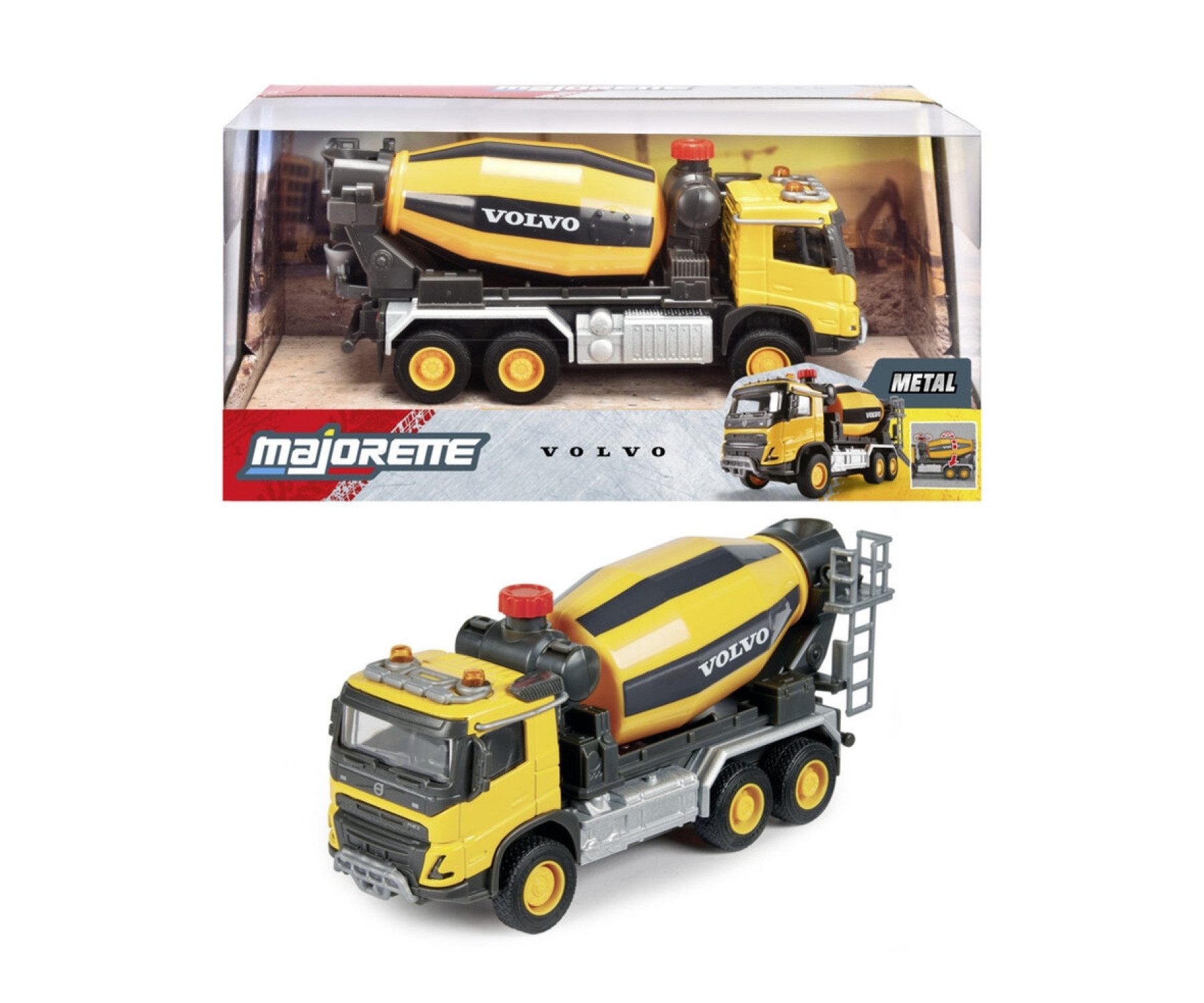 majORETTE Spielzeug-Betonmischer Volvo FMX