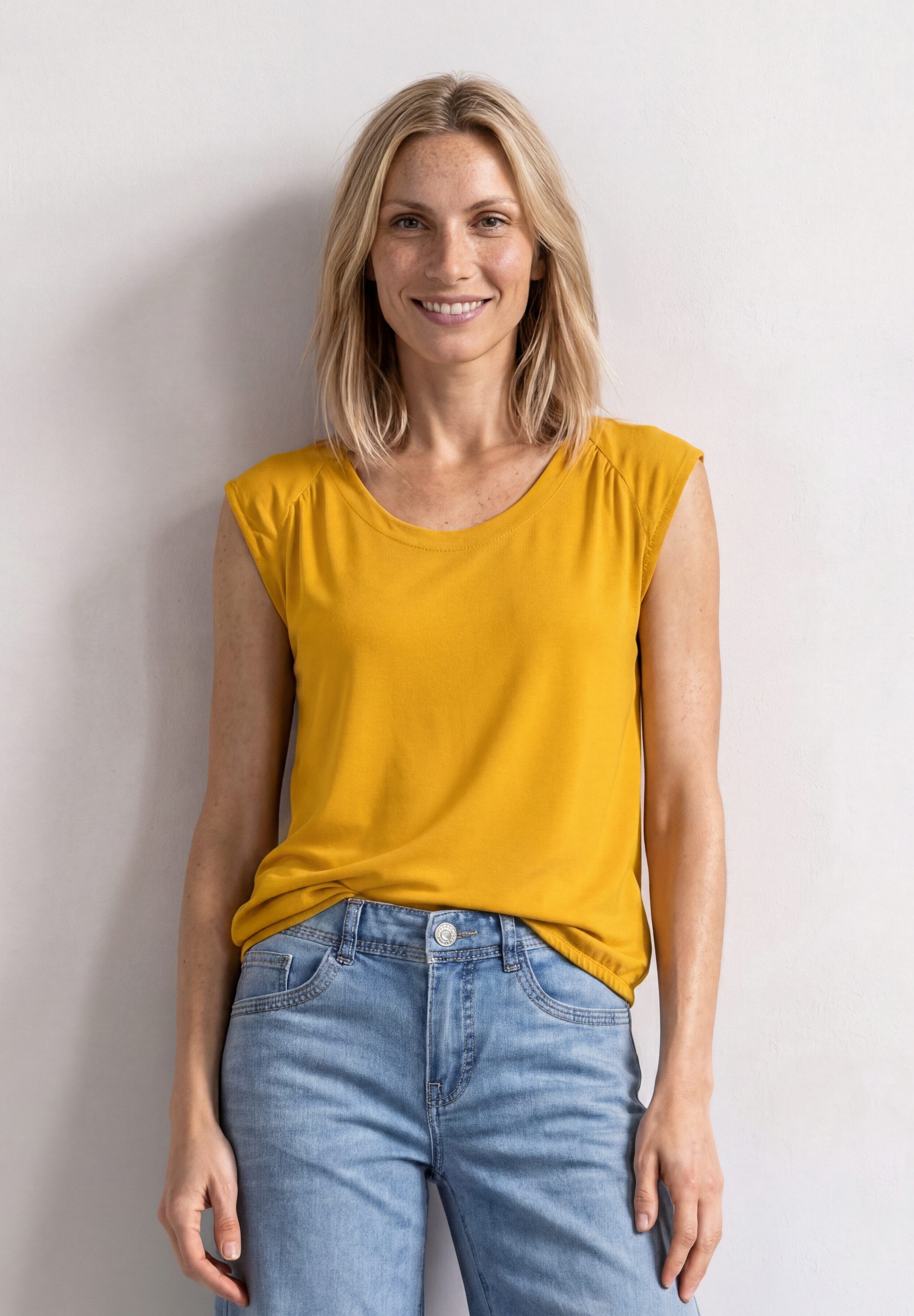 STREET ONE Shirttop aus stretchigem Viskosematerial