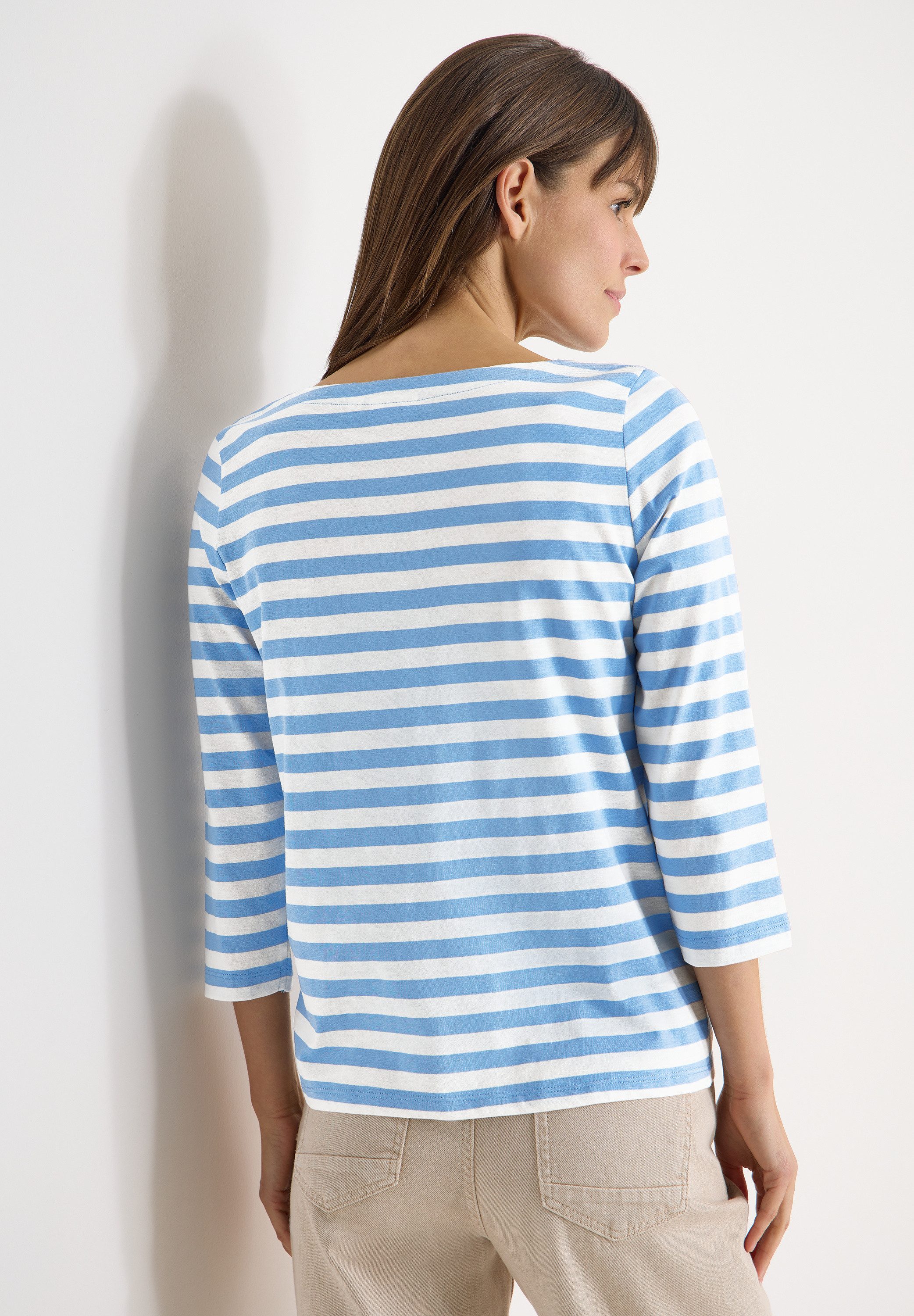 CECIL 3/4-Arm-Shirt mit U-Boot-Ausschnitt günstig online kaufen