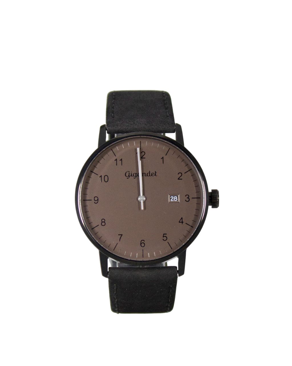 Gigandet Quarzuhr Herrenuhr, Armbanduhr, Businessuhr, 42mm, MINIMALISM G26-013, Mineralglas, Datumsanzeige, Edelstahlband, Flach, 3bar/30m wasserdicht