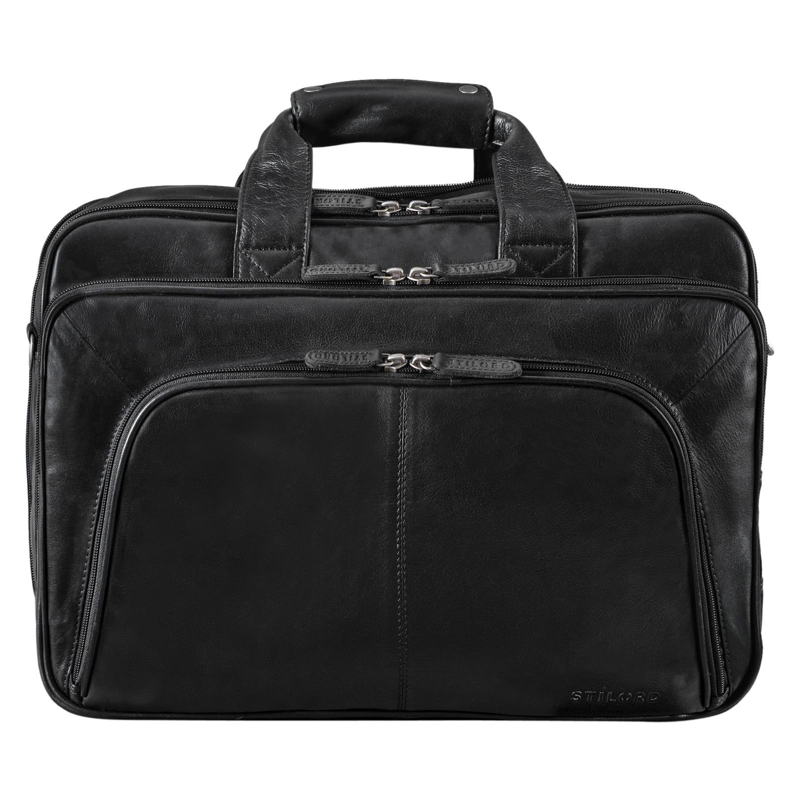 STILORD Aktentasche "Calisto" Extra Große Arbeitstasche Leder Vintage XX Aktentasche