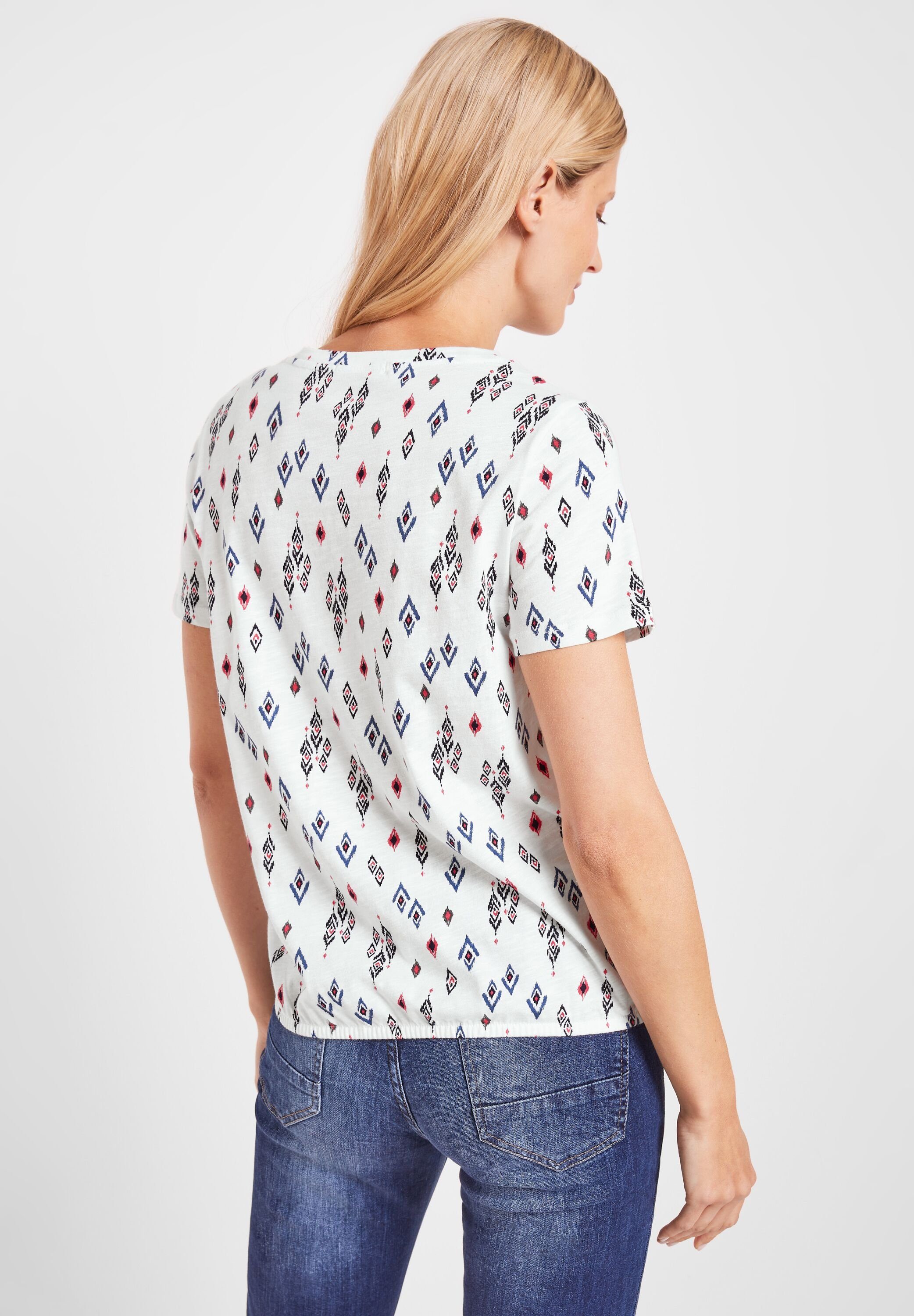 Cecil T-Shirt aus reiner Baumwolle, Damen T-Shirt | V-Shirts
