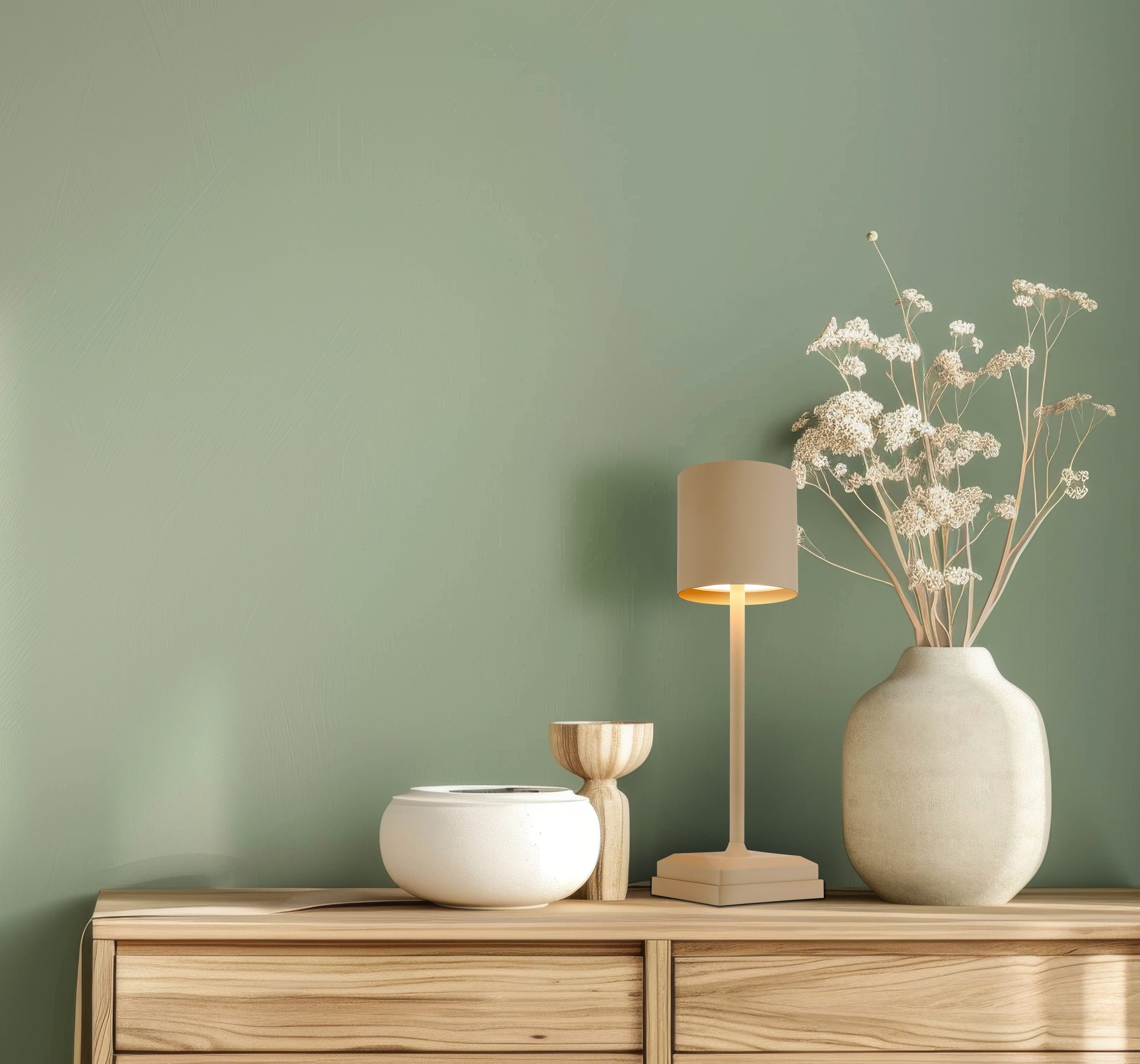 GLOBO LIGHTING Tischleuchte DIXON, LED fest integriert, Extra-Warmweiß, Tischlampe Nachttischlampe Deko-Tischleuchte Schlafzimmer