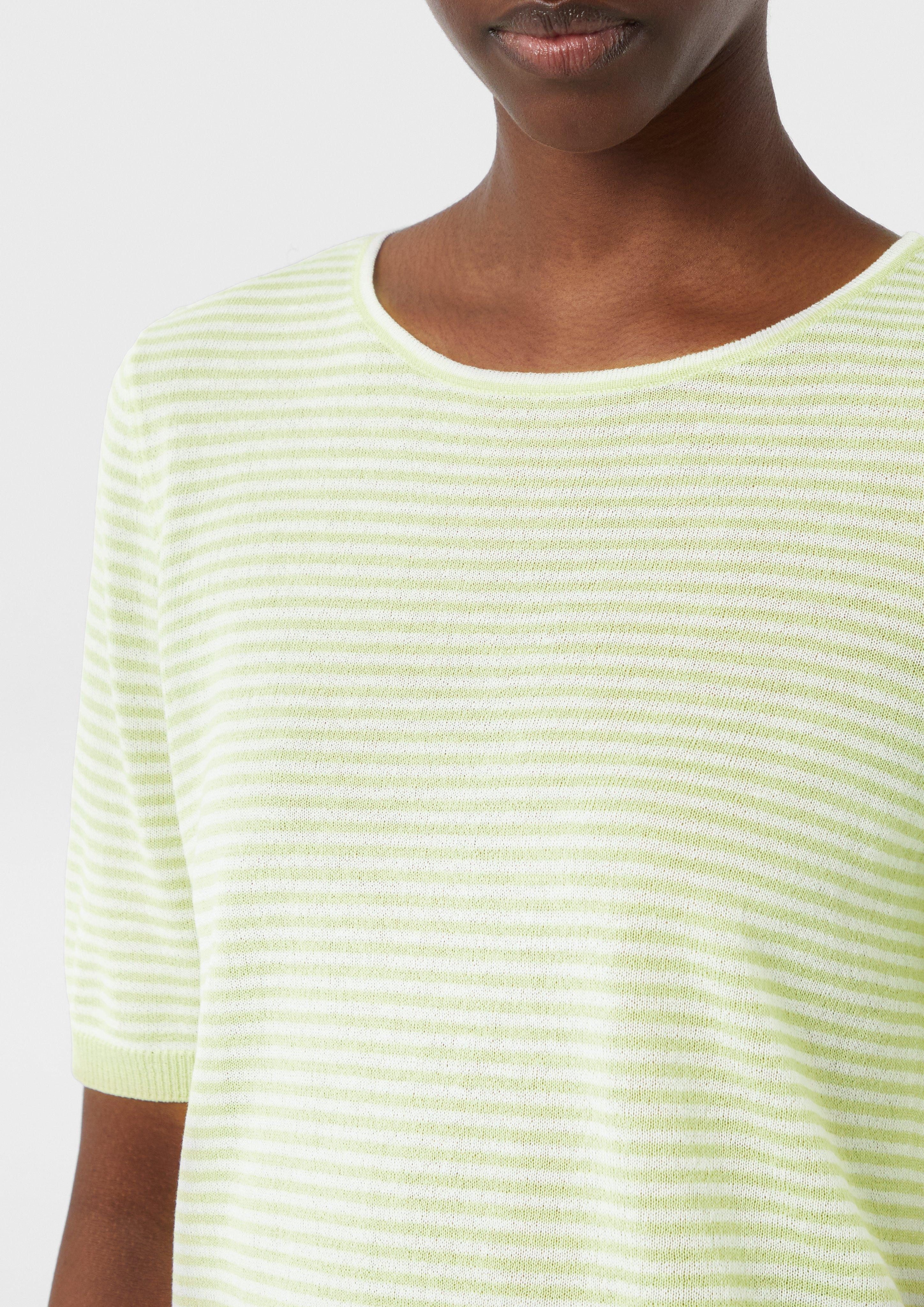 comma casual identity Kurzarmshirt Semitransparenter Feinstrickpullover günstig online kaufen