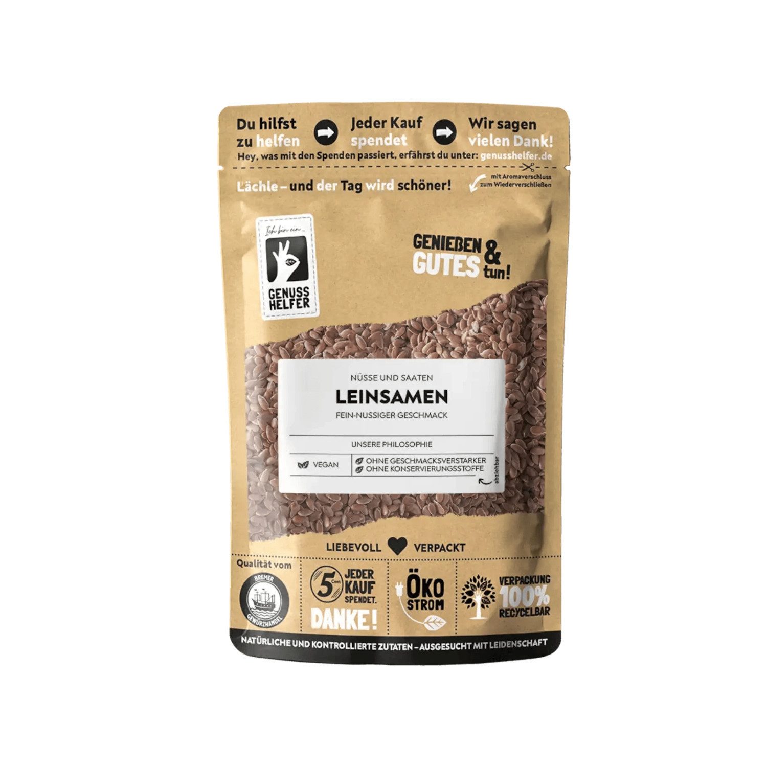 Bremer Gewürzhandel Nüsse Leinsamen, natur, 200 g