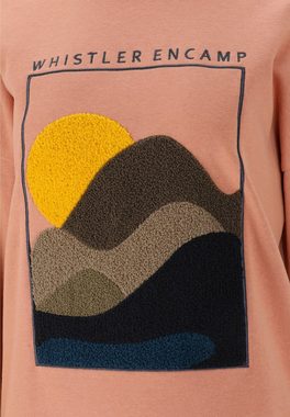 WHISTLER Sweatshirt Natura mit einzigartiger texturierter Grafik