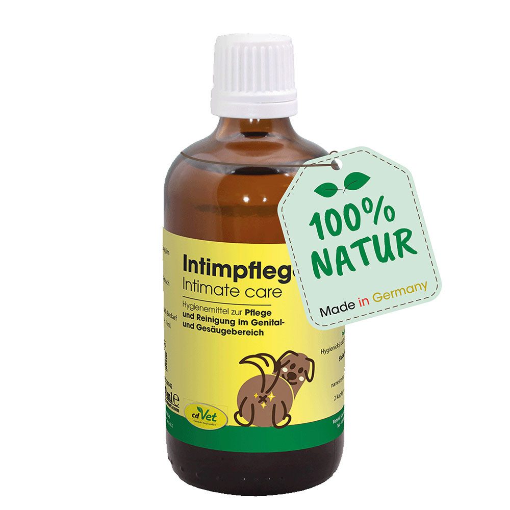 cdVet Tier-Hautpflegemittel Intimpflege, 100 ml, dermatologisch getestet, zur äußeren Pflege und Reinigung