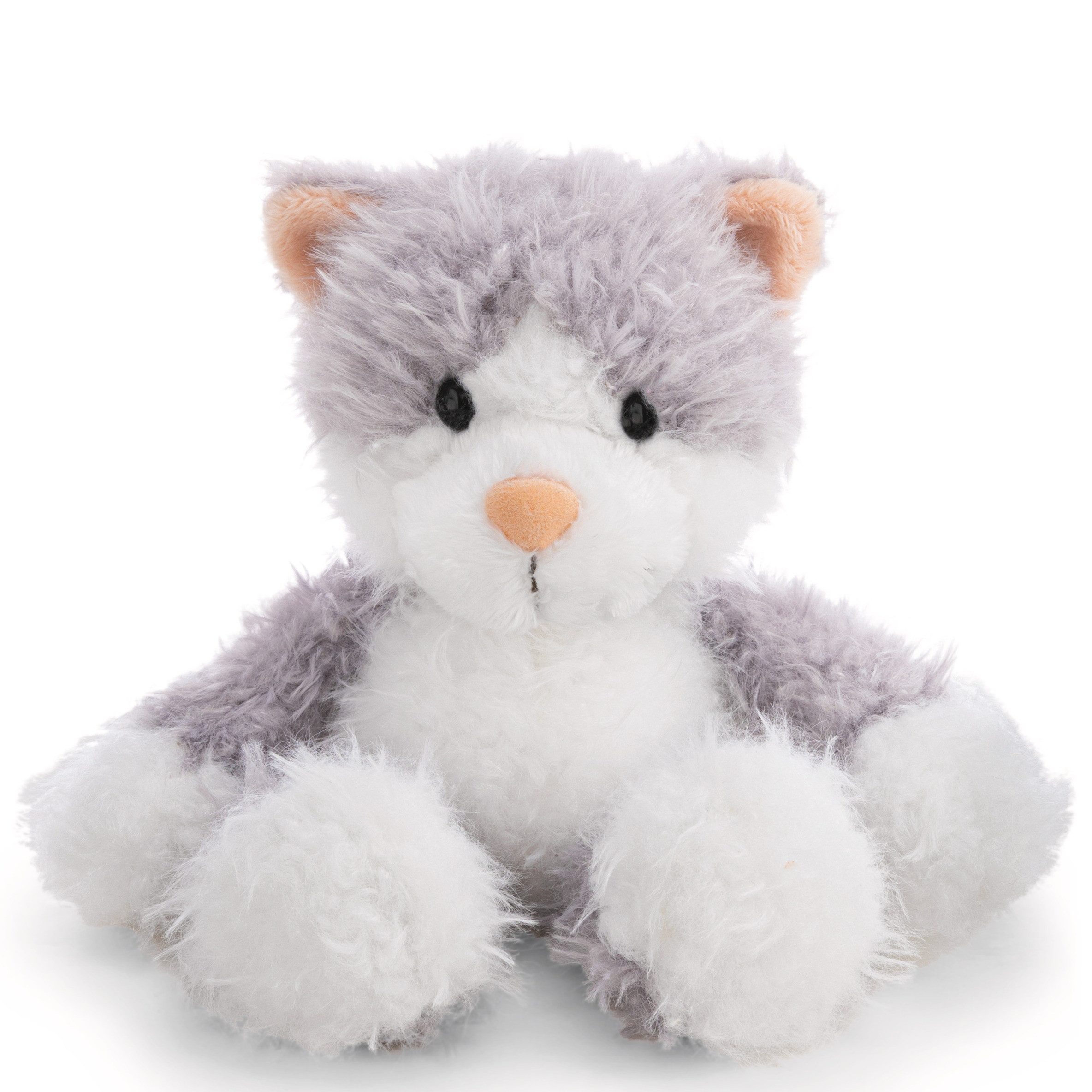 Nici Plüschanhänger Nici Kuscheltier Katze Felli 20 cm schlenker grau/weiß Plüschkatze