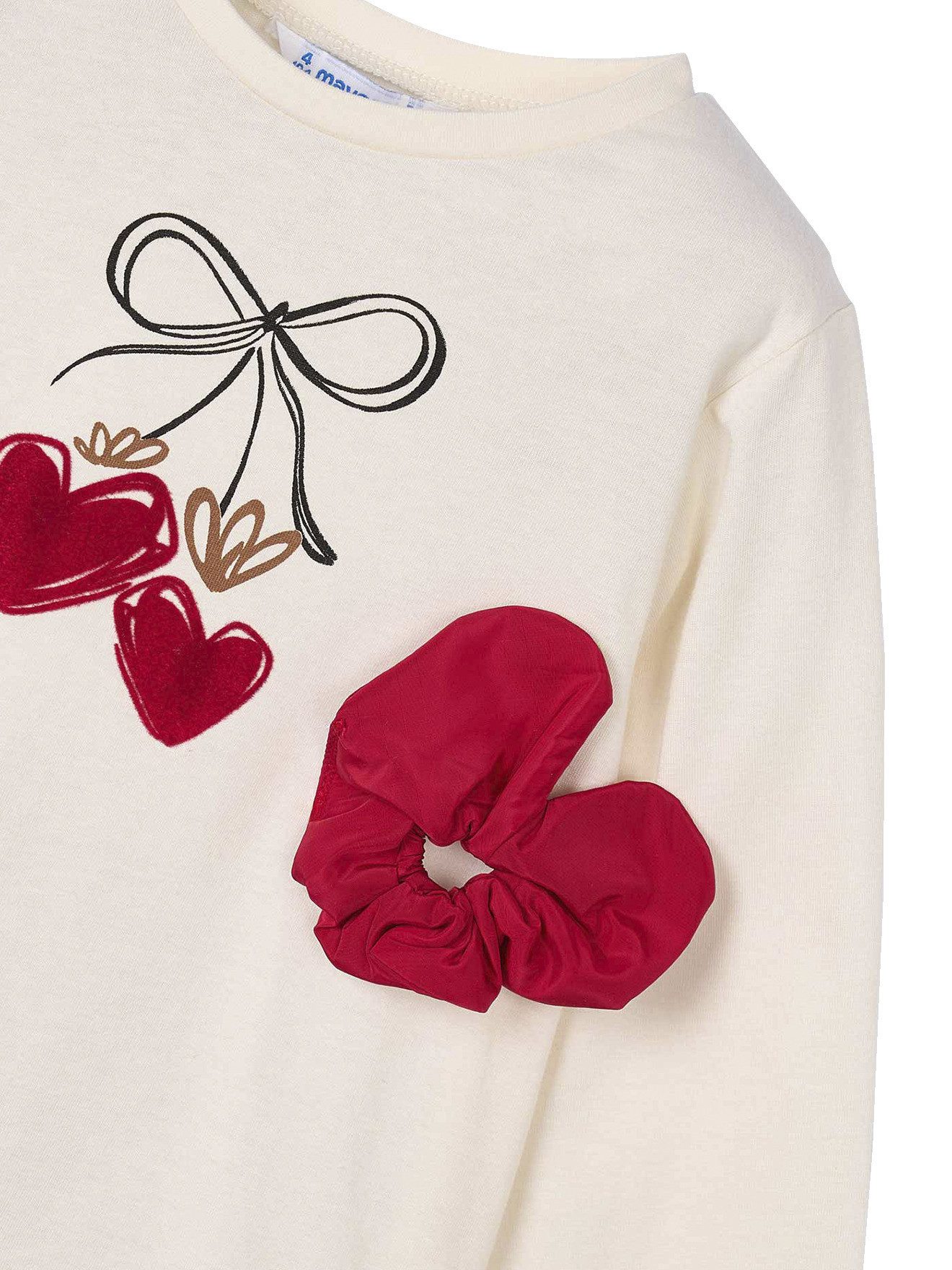Mayoral Langarmshirt Mädchen Shirt mit Scrunchie