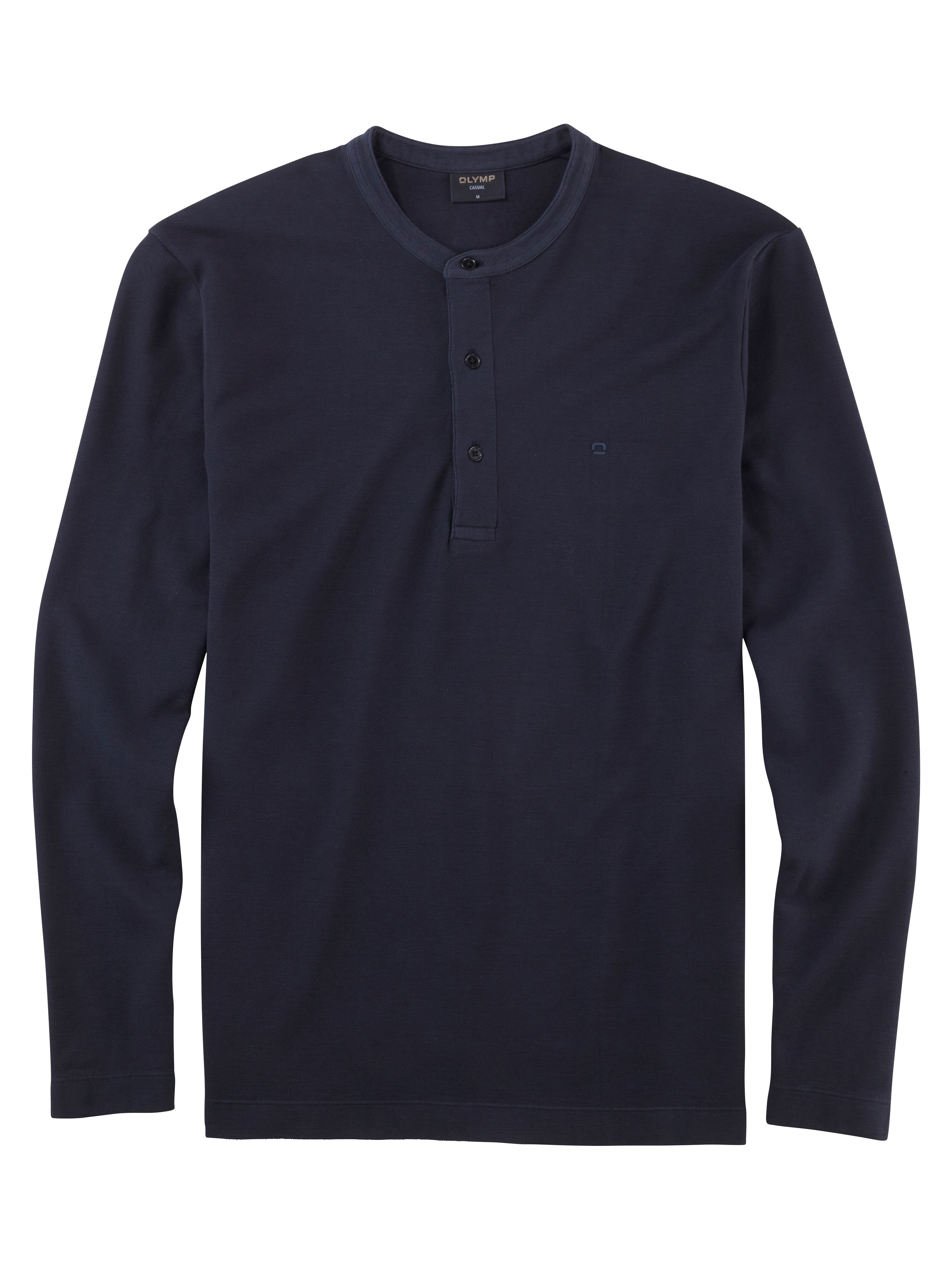 OLYMP Langarm-Poloshirt