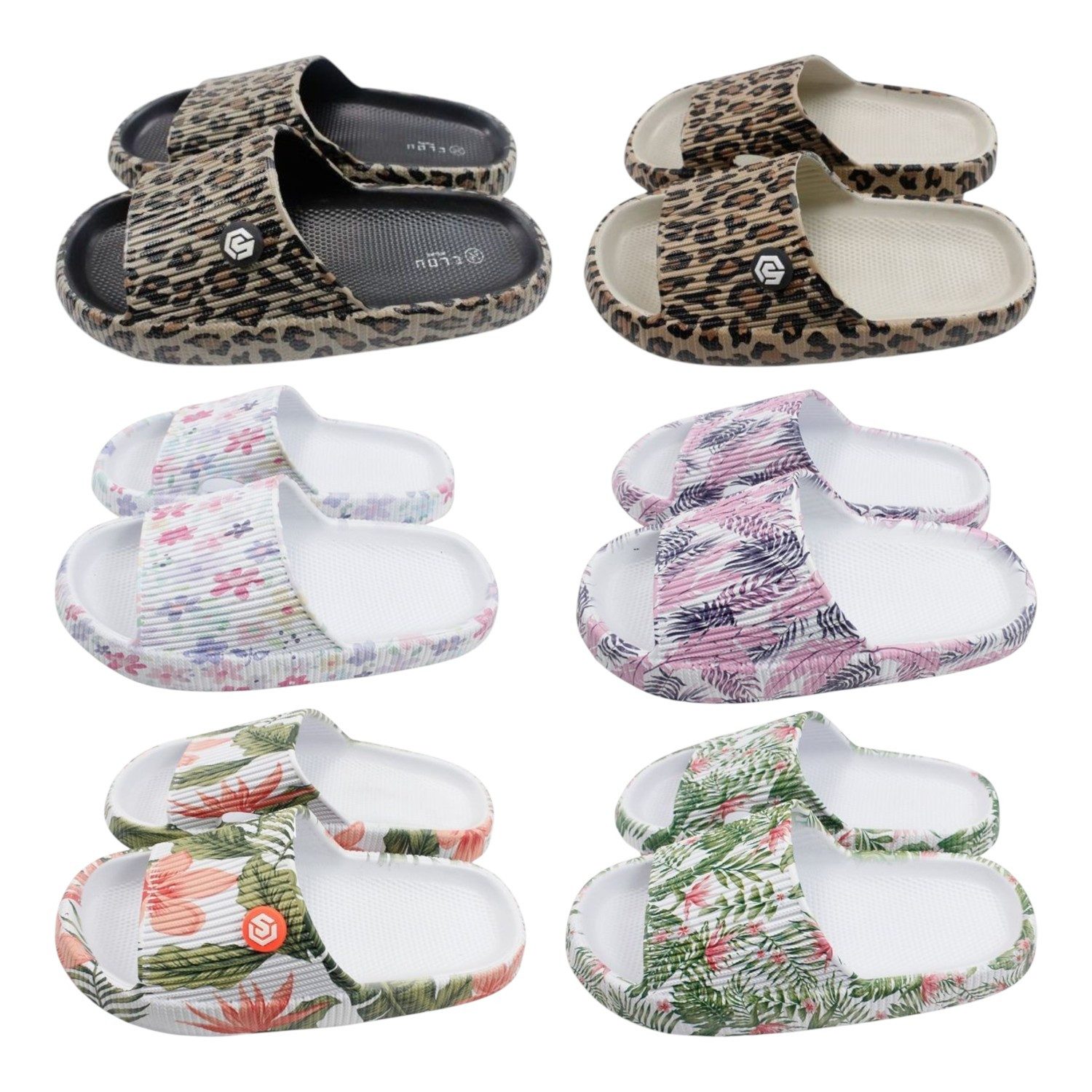 VewoTex Damen Badelatschen "Clou Shoes" » günstige Damenschuhe Badesandale (Kein Set, 2-tlg., zweiteilig) Badeschlappen, Sommer Sandalen, Badeschuhe & Garten Schuhe