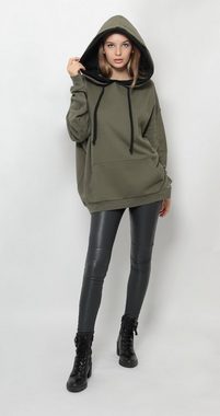 ILAY Lit Hoodie Val, Oversize Hoodie, Double Cap Kängurutasche aufgesetzt