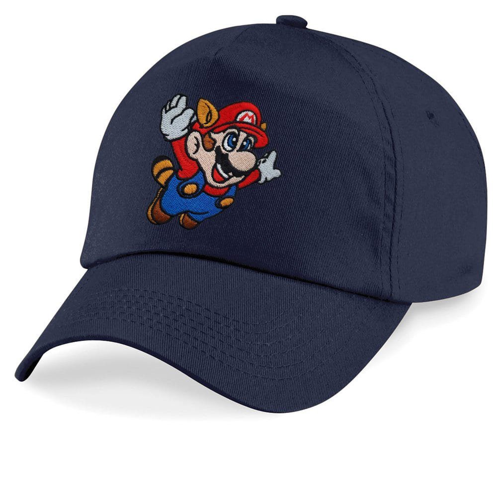 Peach Cap Fligh Super Mario Patch Luigi Navyblau Brownie Blondie Baseball Stick Kinder Nintendo &