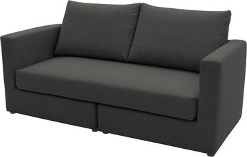 DOMO collection 2-Sitzer 800015 B/T/H: 178/80/90 cm, Sitzfläche mit Federkern, inkl. 2 Rückenkissen