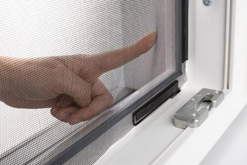 empasa Insektenschutz-Fensterrahmen DELUXE, Insektenschutz Fliegengitter Fenster Mückenschutz DELUXE Magnet