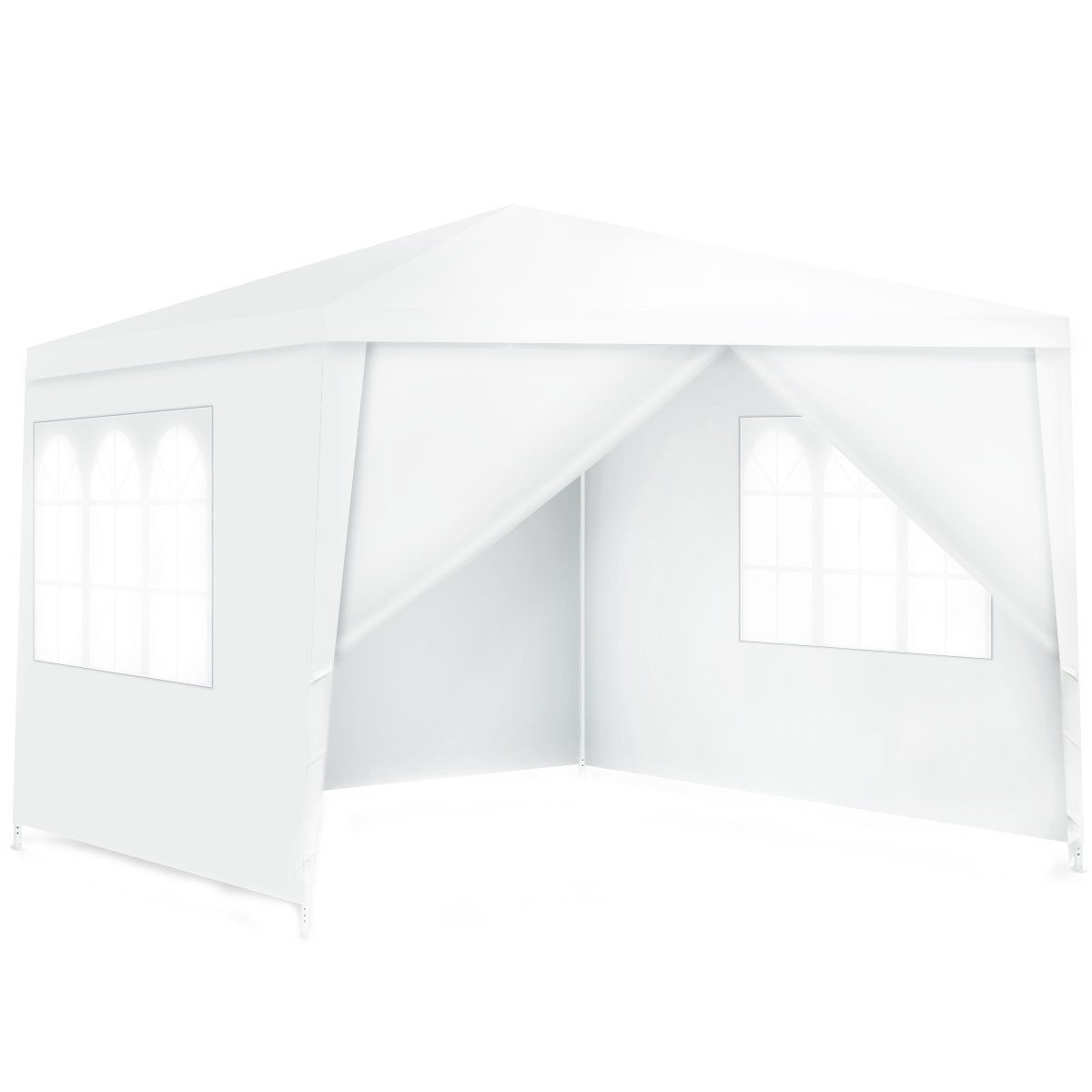 COSTWAY Pavillon 3x3m Gartenpavillon, mit 4 Seitenteilen, mit 4 Seitenteil günstig online kaufen