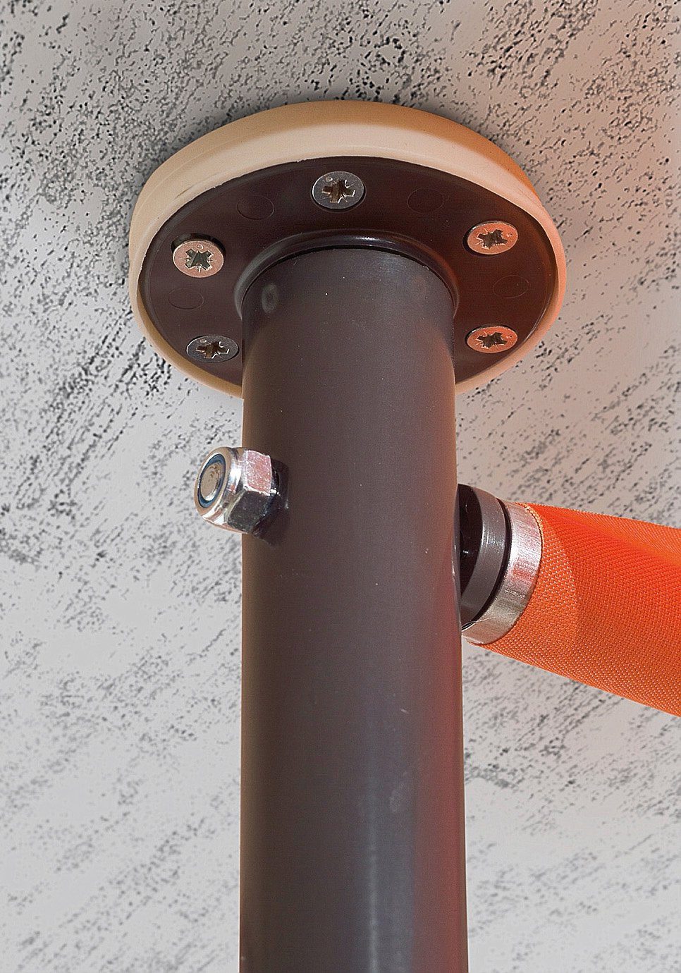 Angerer Freizeitmöbel Klemmmarkise orange-braun, Ausfall: 150 cm, versch. Breiten