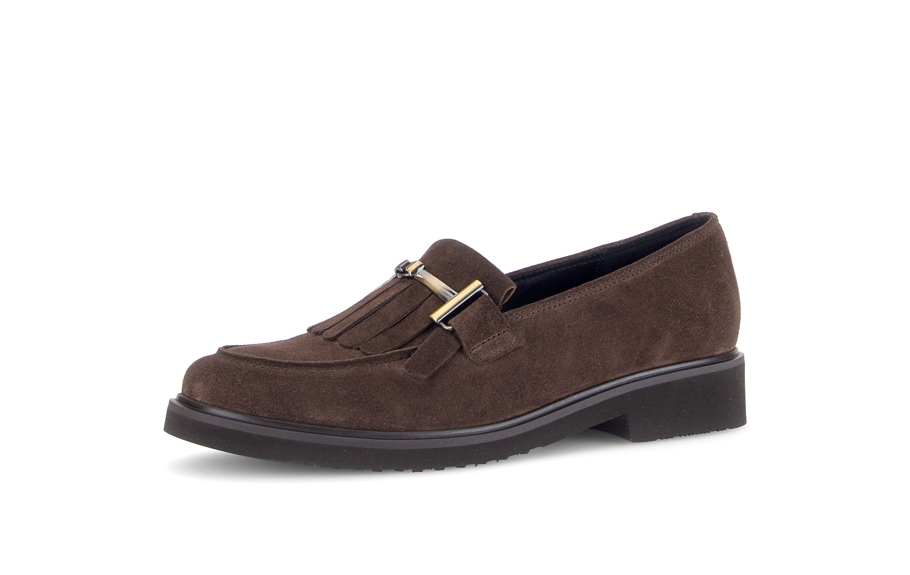 Gabor Slipper, Blockabsatz, Schlupfschuh, Businessschuh mit edler Zierspange