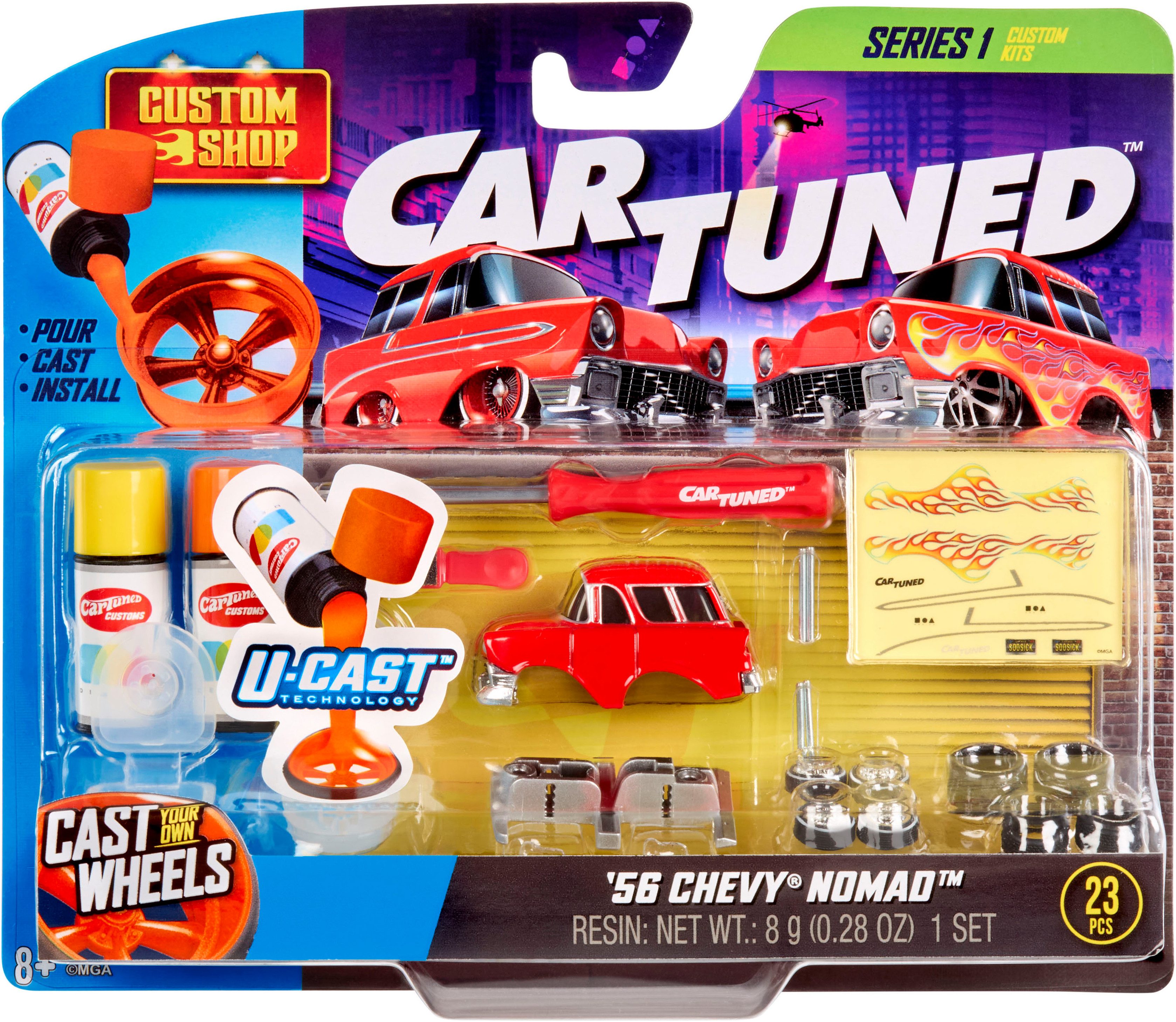 CARTUNED Modellbausatz CarTuned, Custom Model Kit - 1956 Chevy Nomad, Maßstab 1:24