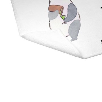 Mr. & Mrs. Panda Handtuch Barkeeperin Leidenschaft - Weiß - Geschenk, Barfrau, Reisehandtuch, K, (1-St), Allseitig umsäumt