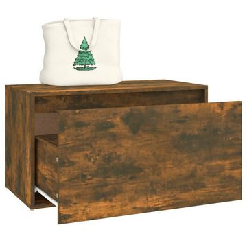 vidaXL Sitzbank Flurbank 80x40x45 cm Räuchereiche Holzwerkstoff