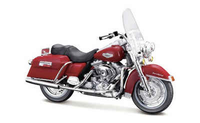 Maisto® Modellmotorrad Modellmotorrad - HD Serie 39 »1999 FLHR Road King (rot)«, Maßstab 1:18, detailliertes Modell