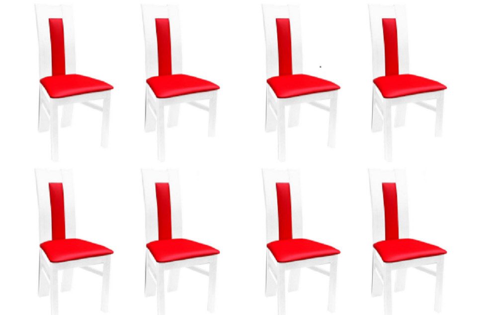 Xlmoebel Sitzgruppe Gepolsterte Esszimmerstühle in modernem Design aus Textil, (Stuhl-Set, 8-tlg., 8x gepolsterte Esszimmerstühle), Hergestellt in Europa