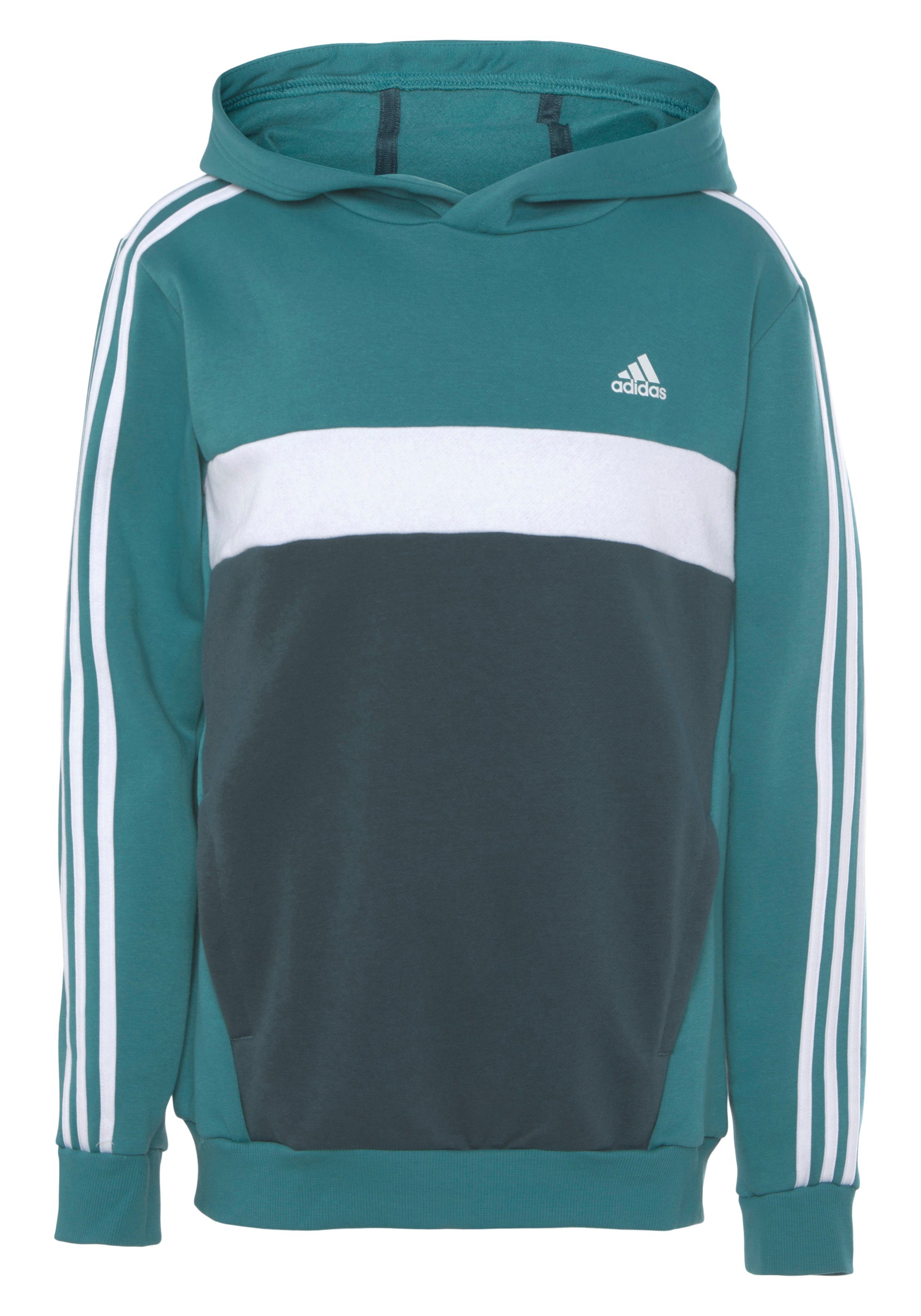 adidas Sportswear Kapuzensweatshirt TIBERIO HOODIE Fusion Arctic Arctic KIDS 3STREIFEN COLORBLOCK Night / White 