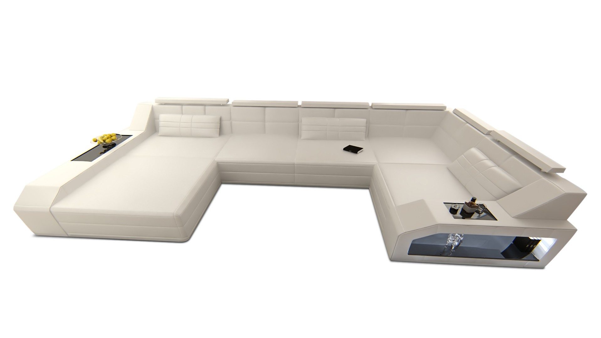 Sofa Dreams Wohnlandschaft Sofa Leder Ledercouch günstig online kaufen