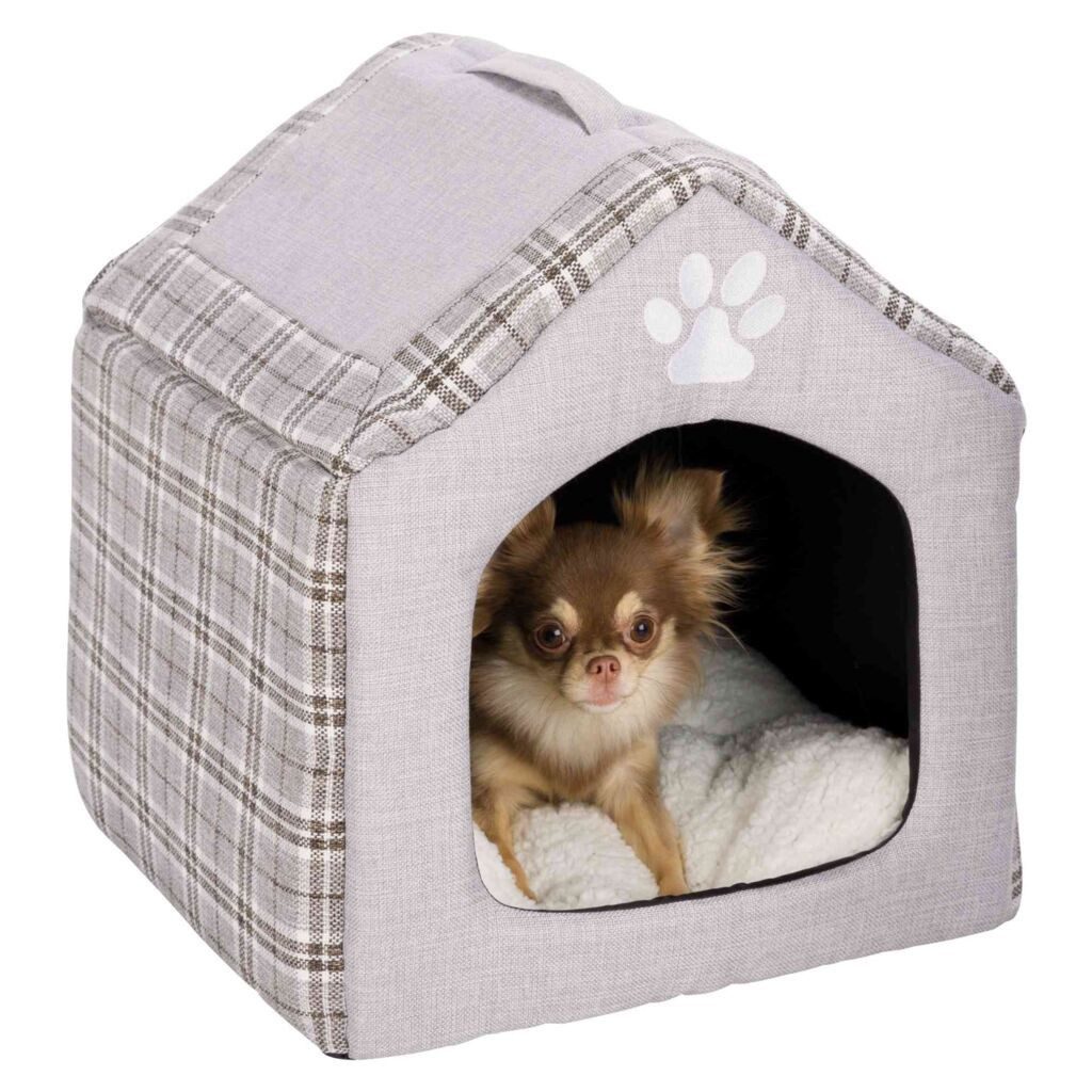 TRIXIE Tierhöhle Höhle Silas - grau/creme - 40 × 45 × 40 cm