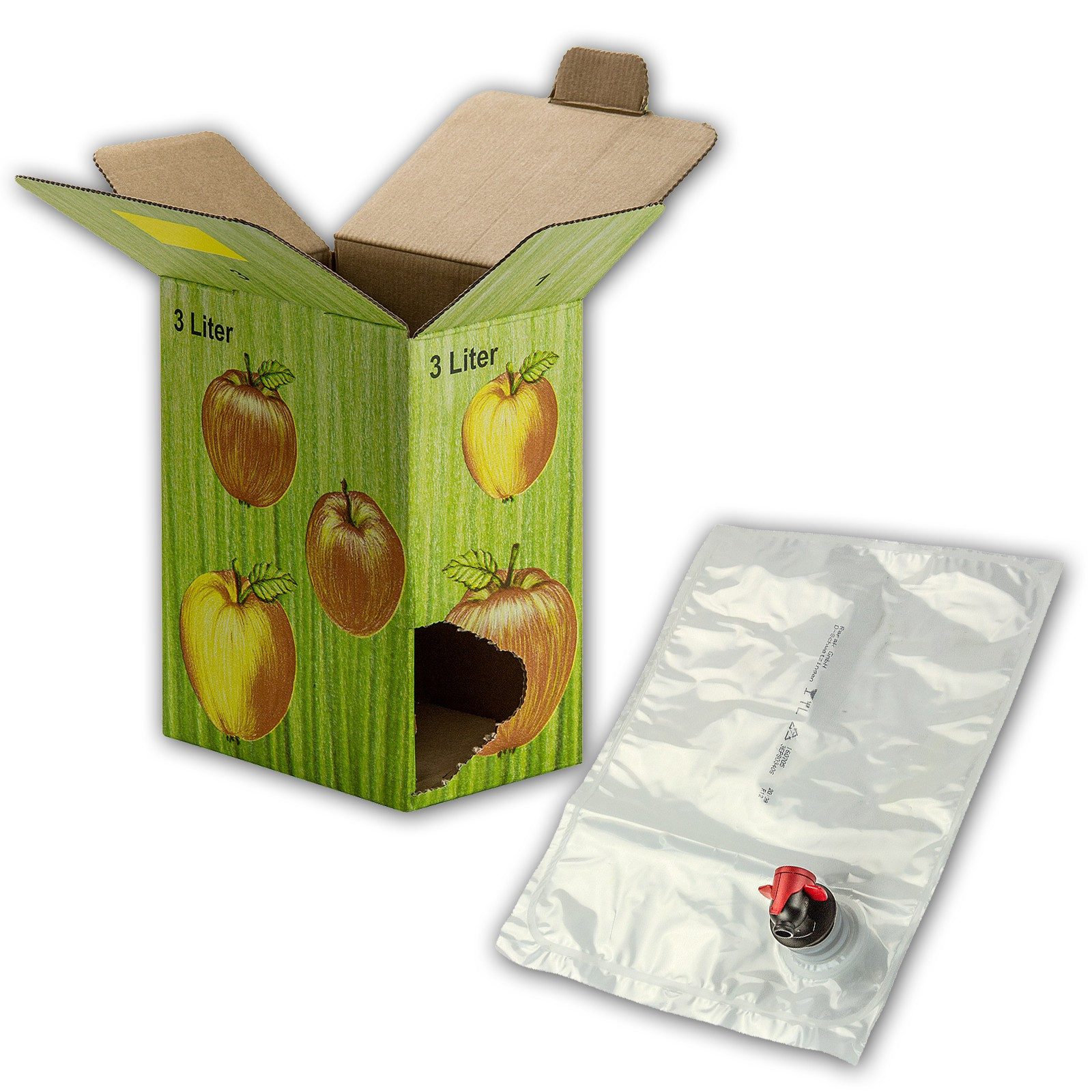 DEMA Entsafter Bag in Box Karton / Faltkarton inklusive Beutel / Saftbeutel 3 Liter