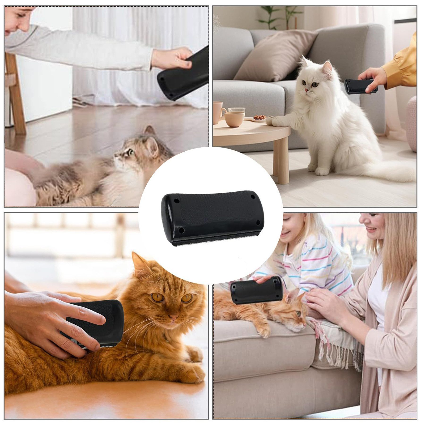 Mutig Fellbürste Tierbürste,Pet Care Brush, Tails Enthaarungsbürste, (für Kurzes Langes Haar Katze & Hund Pet Hair Removal Brush Grooming), Pet Care Brush,Haustiere Tails Deshedding Brush, Bürste Hund