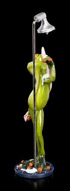 Figuren Shop GmbH Tierfigur Lustige Frosch Figur beim Duschen - Tier Dekoration