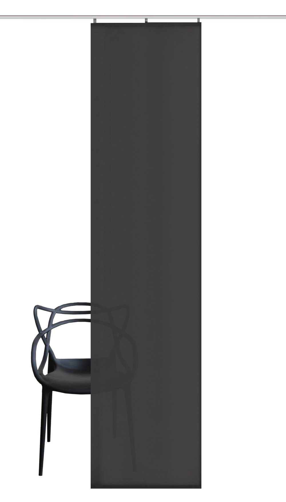 HOME WOHNIDEEN Schiebegardine 84860 Schiebegardine OXFORD blickdicht leinenstruktur Uni farbe 245x60 (1 St), Paneelwagen, blickdicht, 100% Polyester