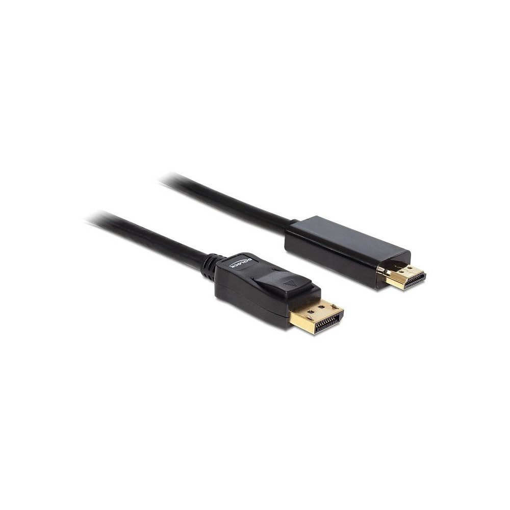 DP zu HDMI Kabel 2m - Monitoranschluss Audio- & Video-Adapter