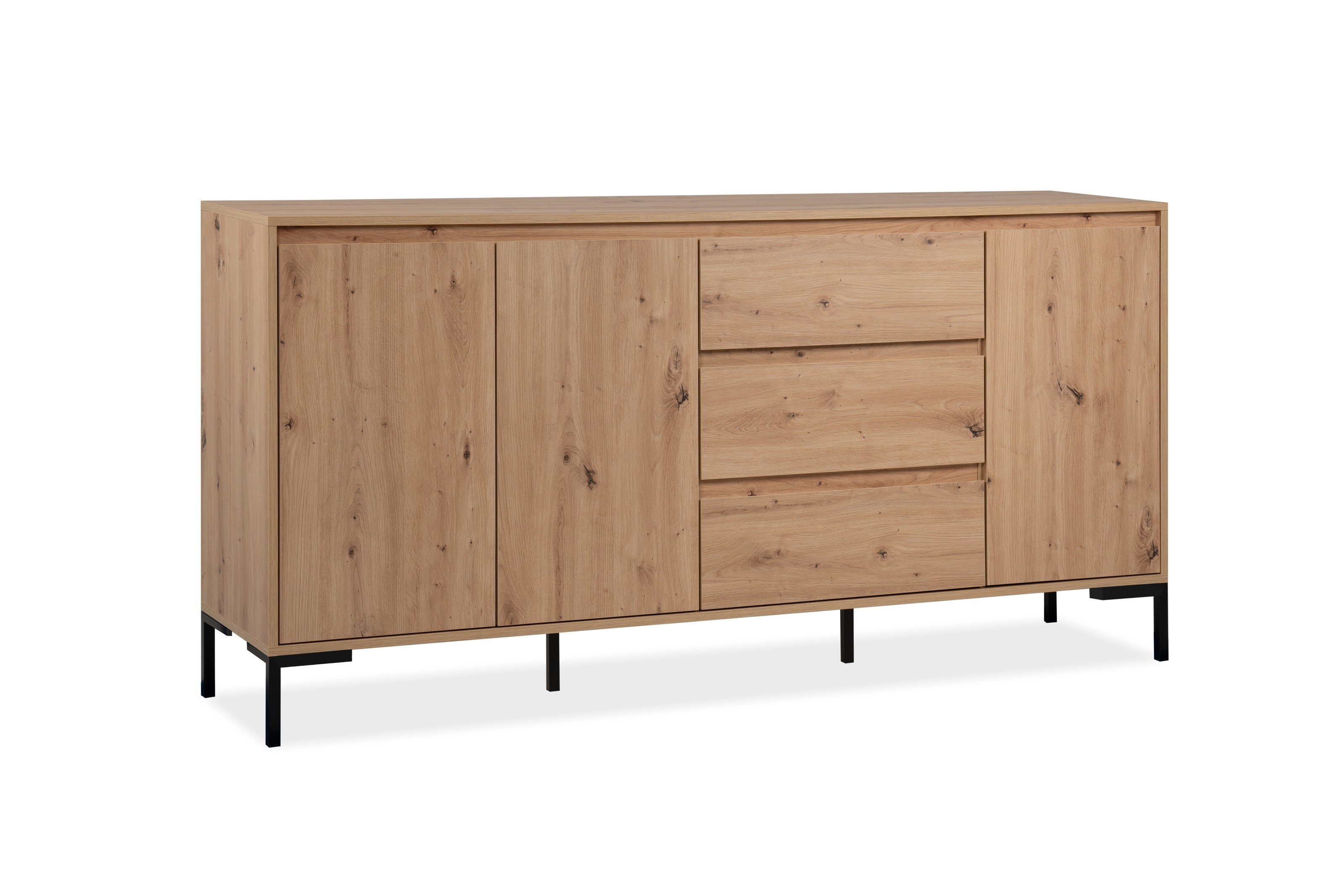 freiraum Sideboard Korsika (BxHxT: 170x87x40 cm), in Dekor Artisan Oak günstig online kaufen