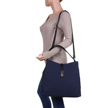 Ital-Design Schultertasche Mittelgroße, Damentasche Handtasche