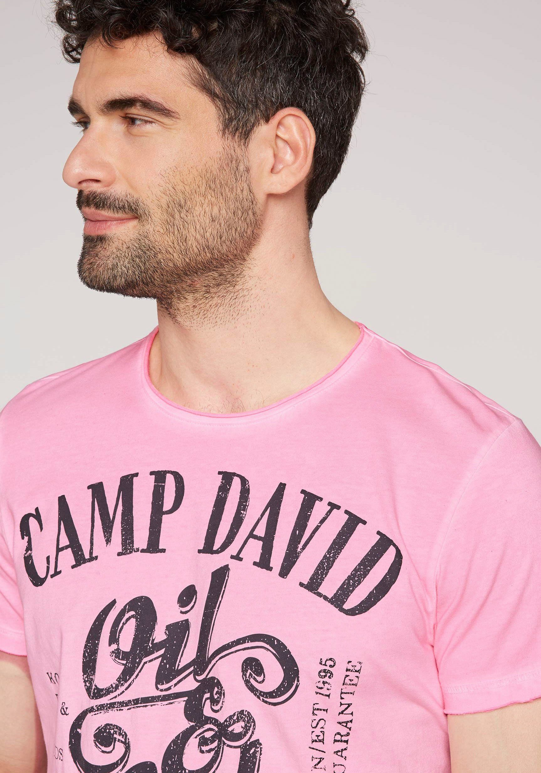 T-Shirt pink DAVID neon CAMP