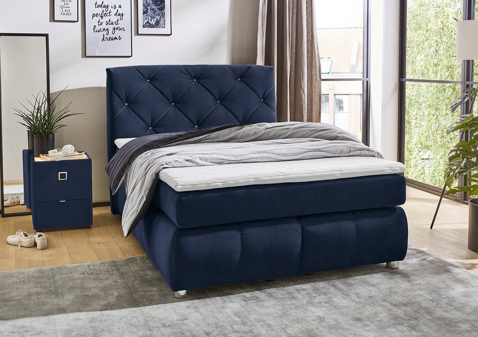 Jockenhöfer Gruppe Boxspringbett "Bella erhältlich in 140 & 180cm Breite" m günstig online kaufen