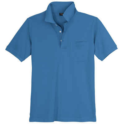redfield Poloshirt Große Größen Herren Poloshirt blau Piqué Redfield Ralph