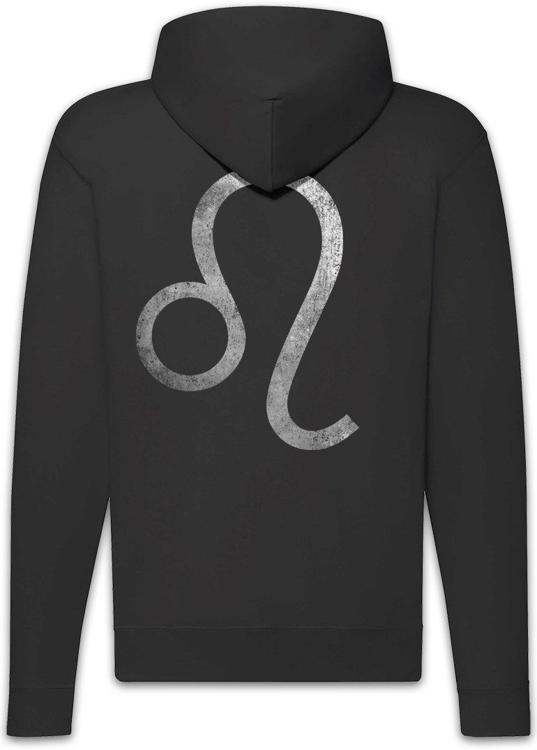 Urban Backwoods Sweatjacke Zodiac Sign Leo Zipper Hoodie Löwe Lion Horoskop Tierkreis (1-tlg) Tierkreiszeichen Sternzeichen Ekliptik Star