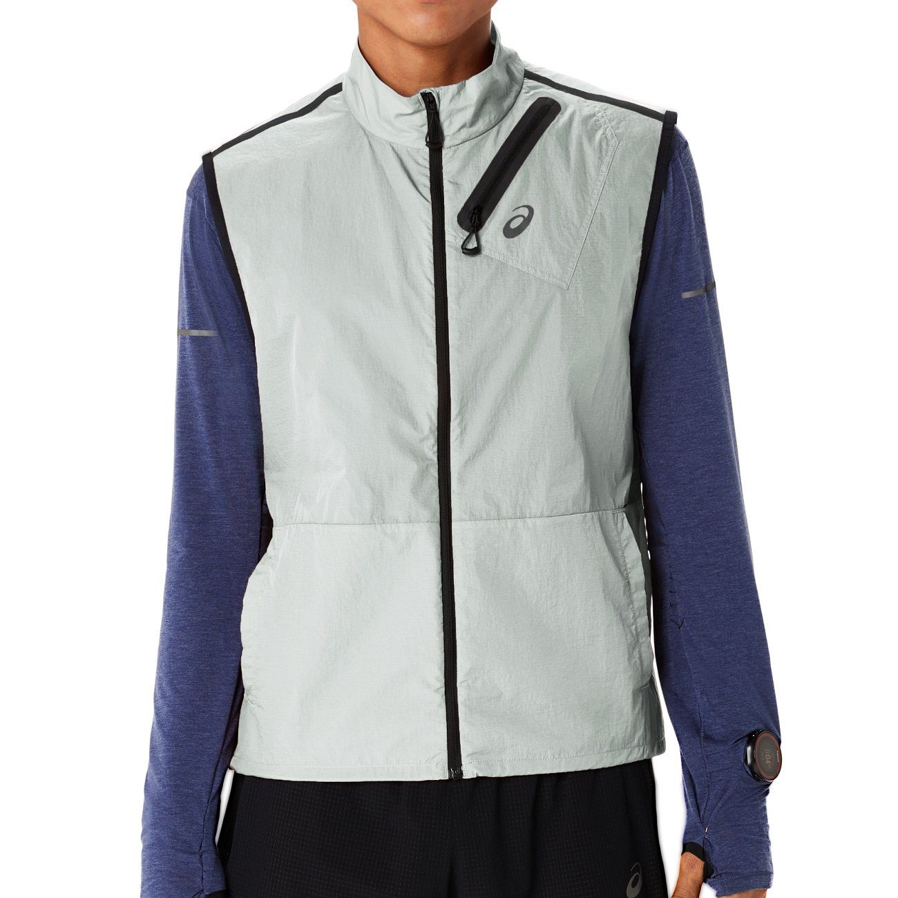 Asics Metarun Packable Vest Herren Light Sage Outdoorschuh
