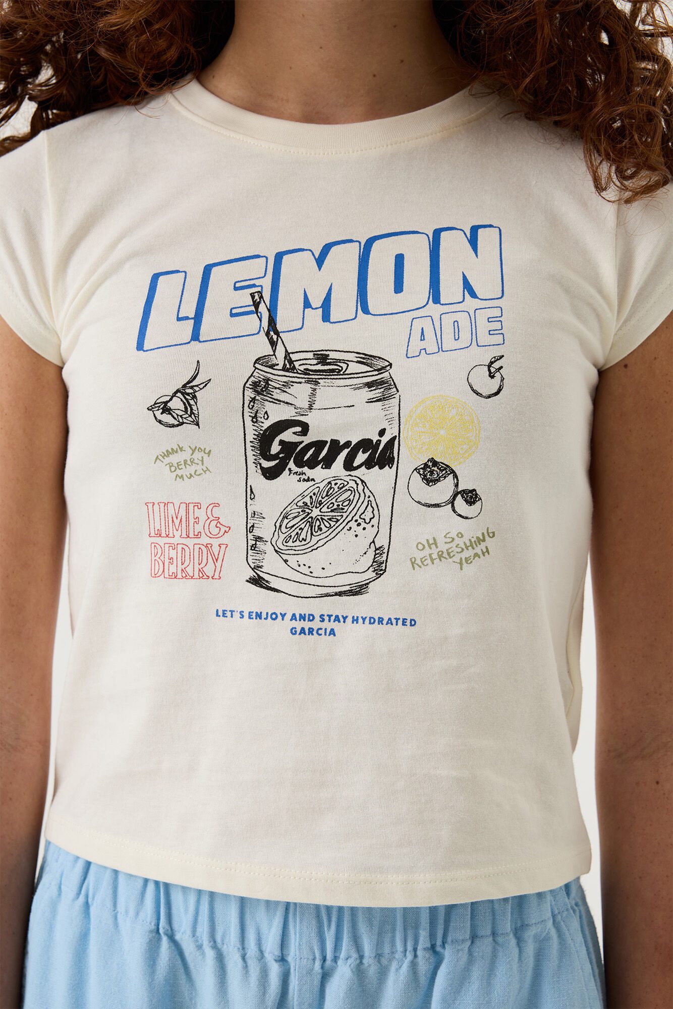 Garcia Kurzarmshirt mit Print und Rundhals – Bild 4 von 5