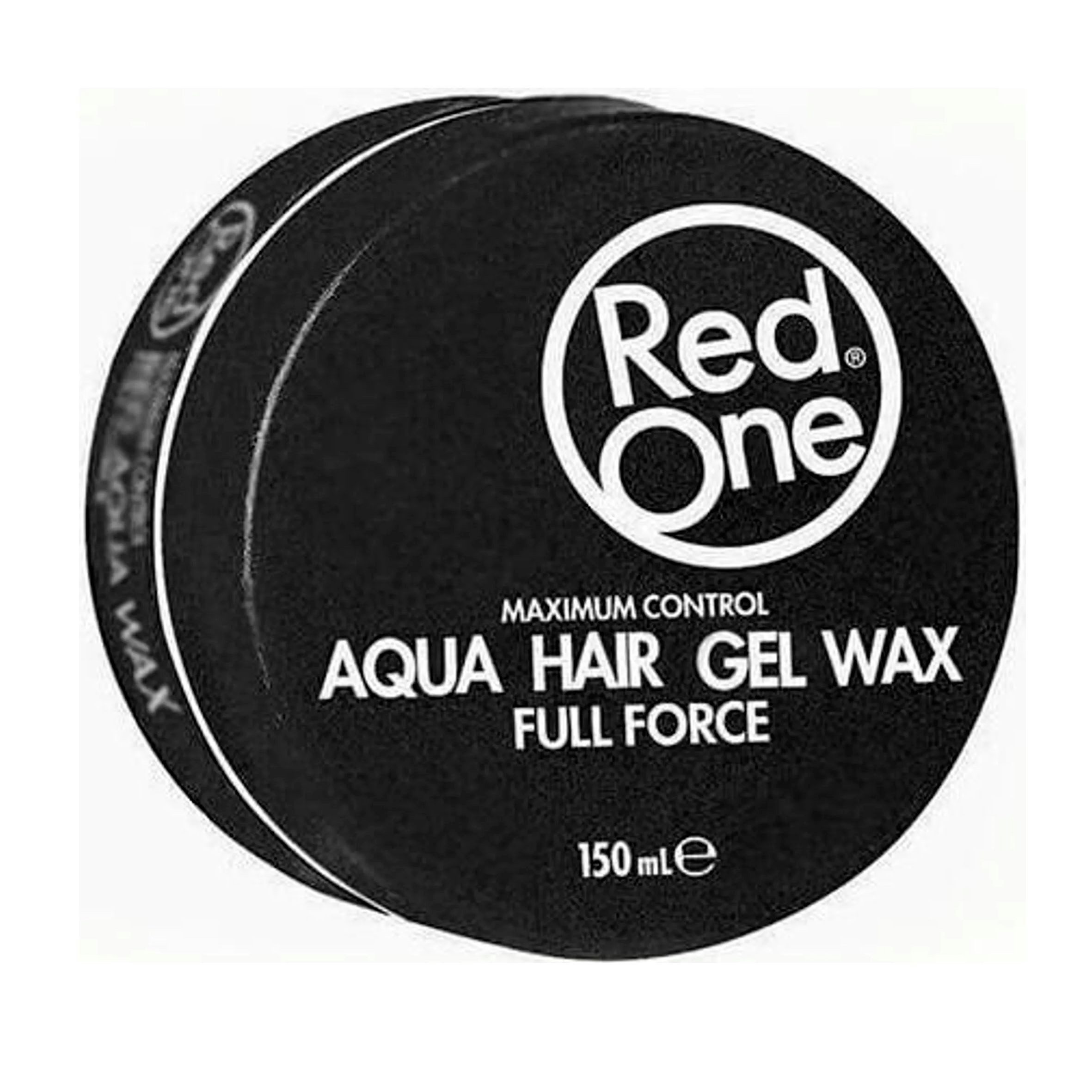 RedOne Haargel 1x RedOne Black Aqua Hair Gel Wax - Full Force -150ml, 1-tlg., Haargel-Wachs