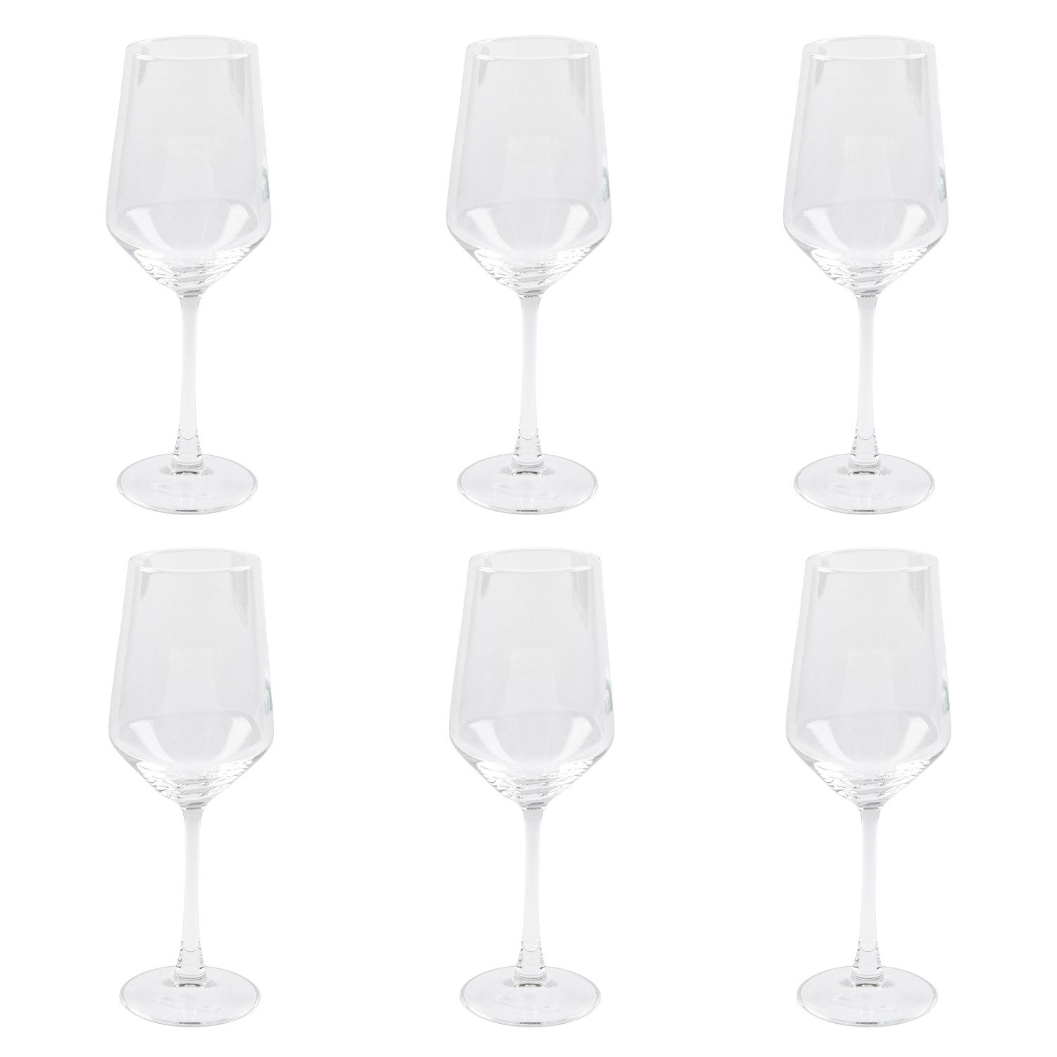 Testrut Weinglas Бокалы для белого вина CARA, 400 ml Fassungsvermögen, Glas, 6-teilig